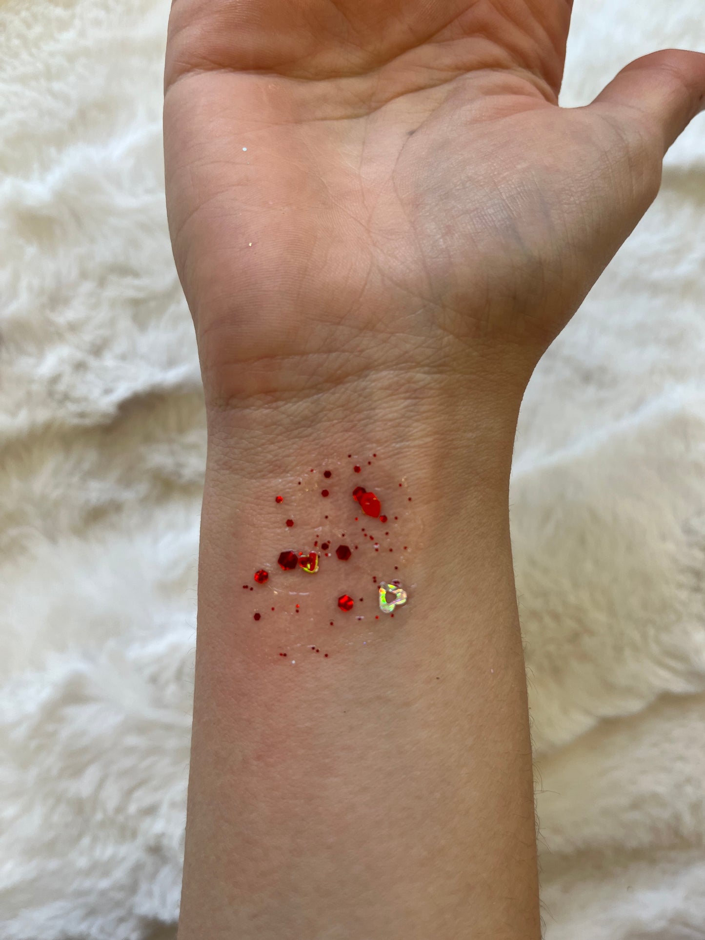 Heart Hair and Body Glitter