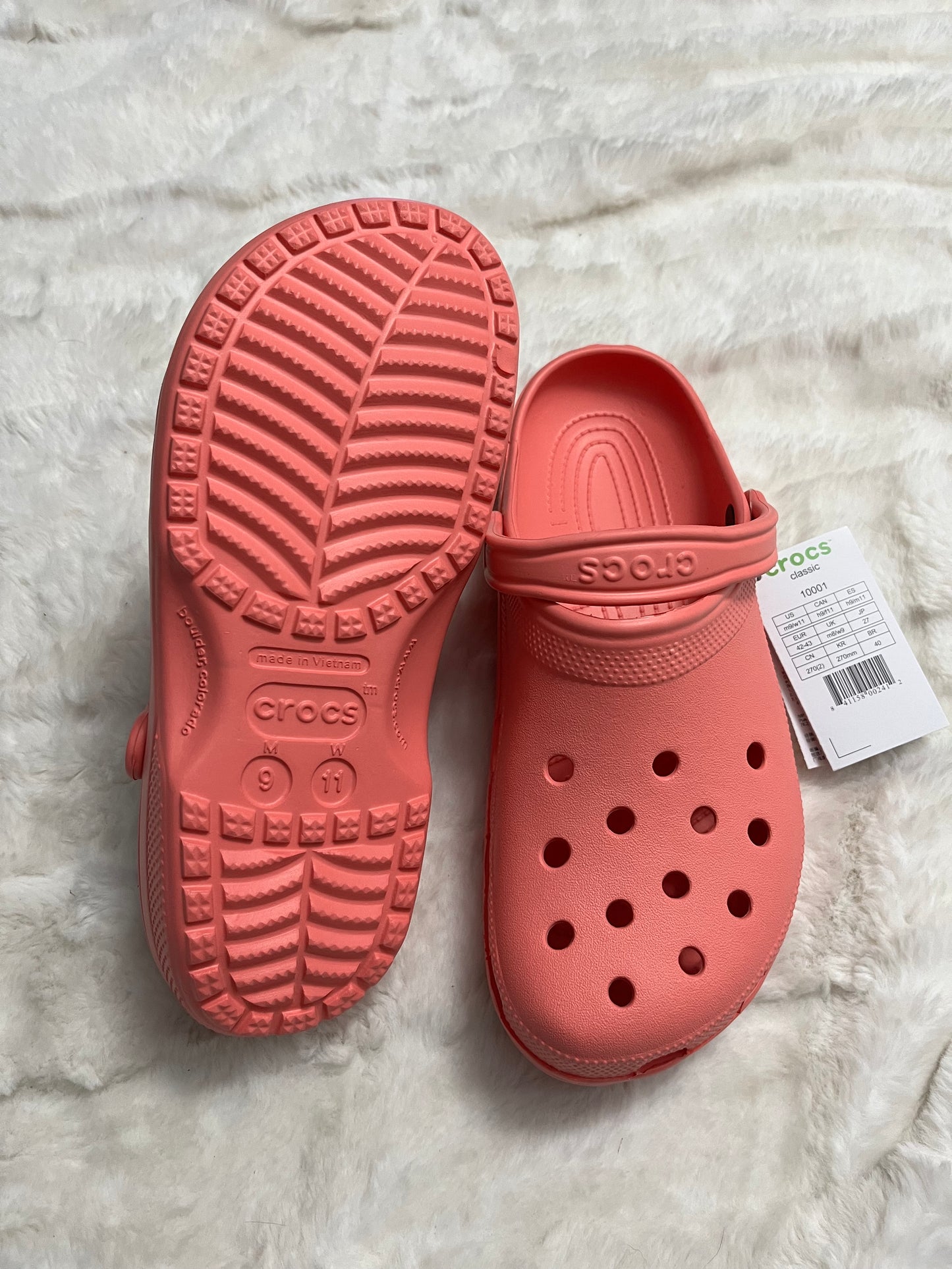 Peach Crocs