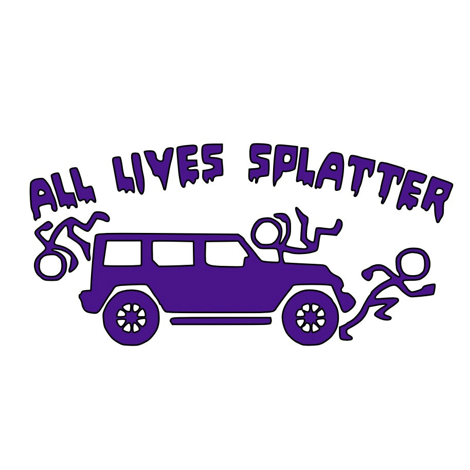 All Lives Splatter Car Decal