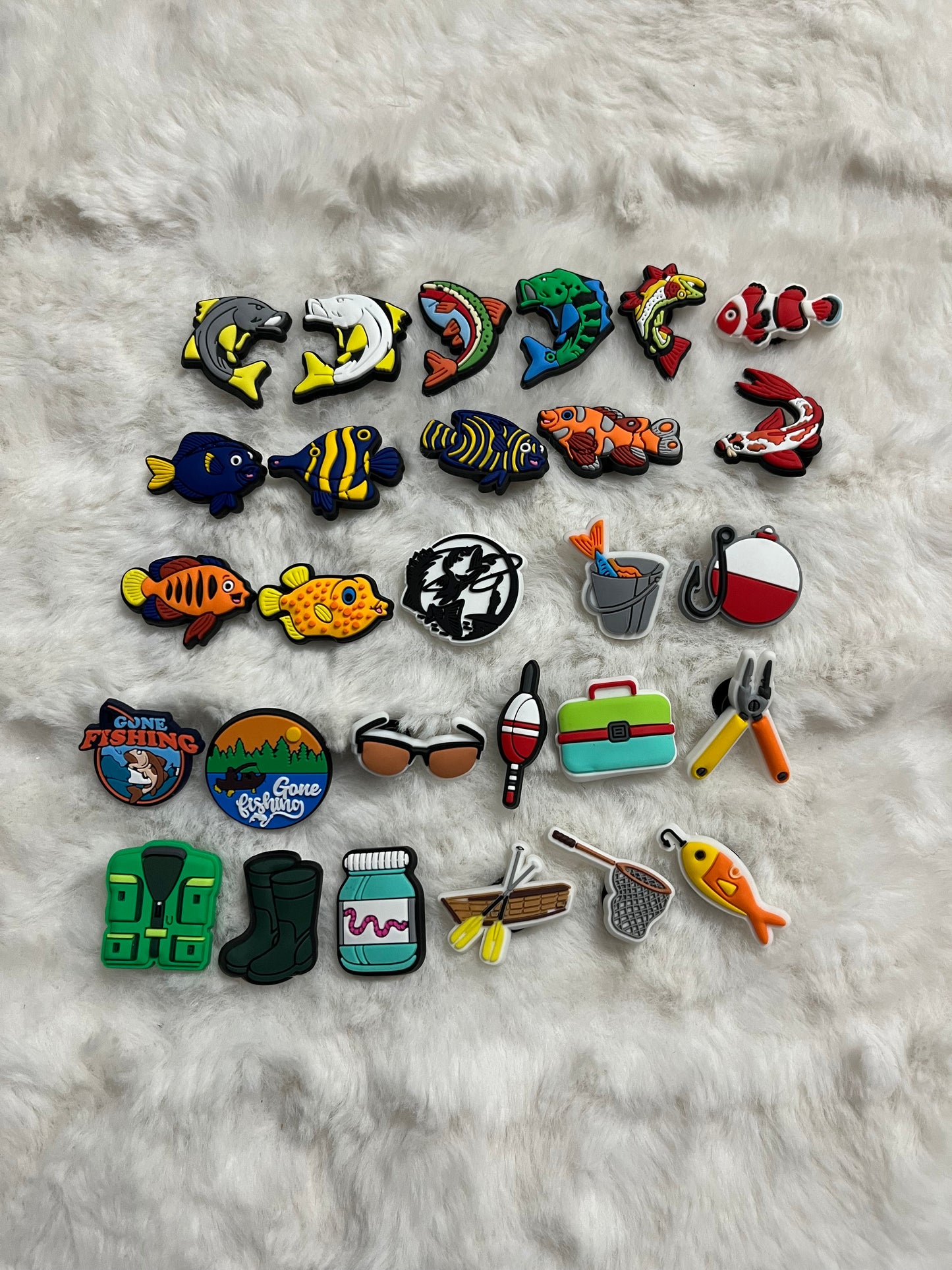 Fishing Croc Charms