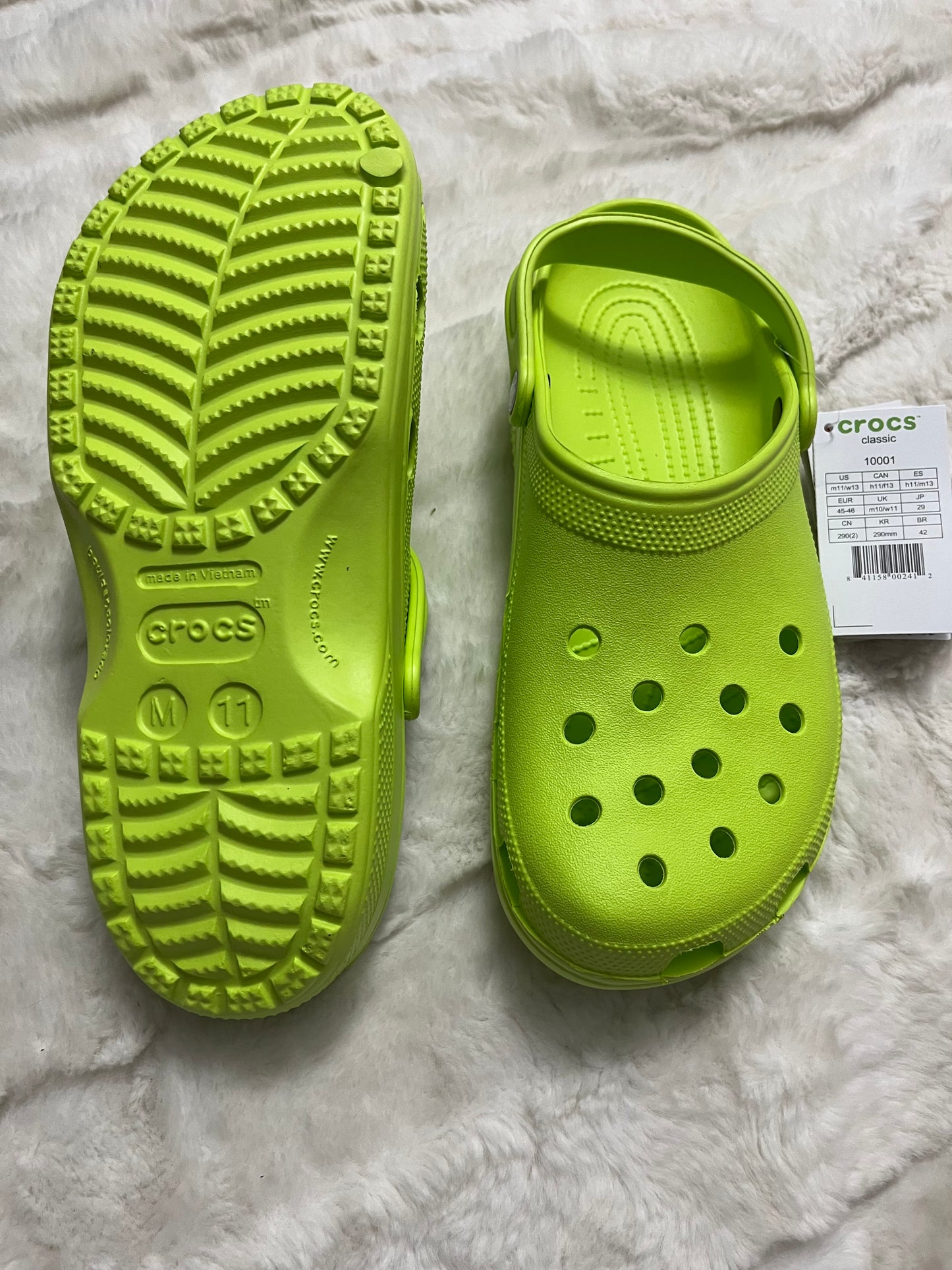 Lime Green Crocs