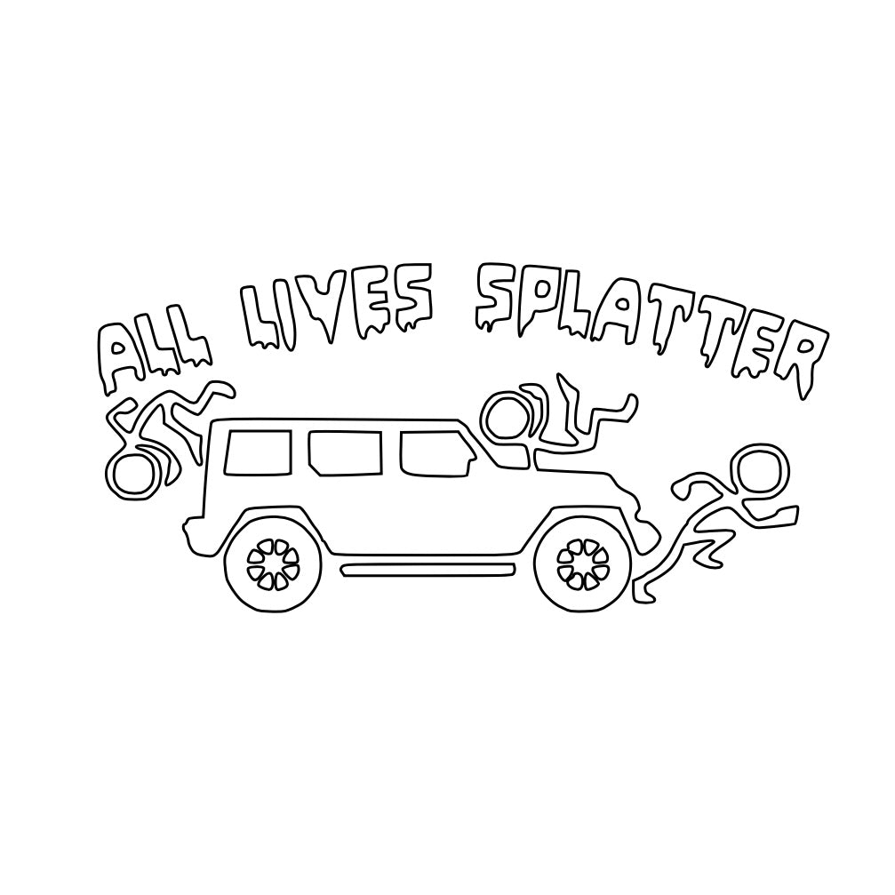 All Lives Splatter Car Decal