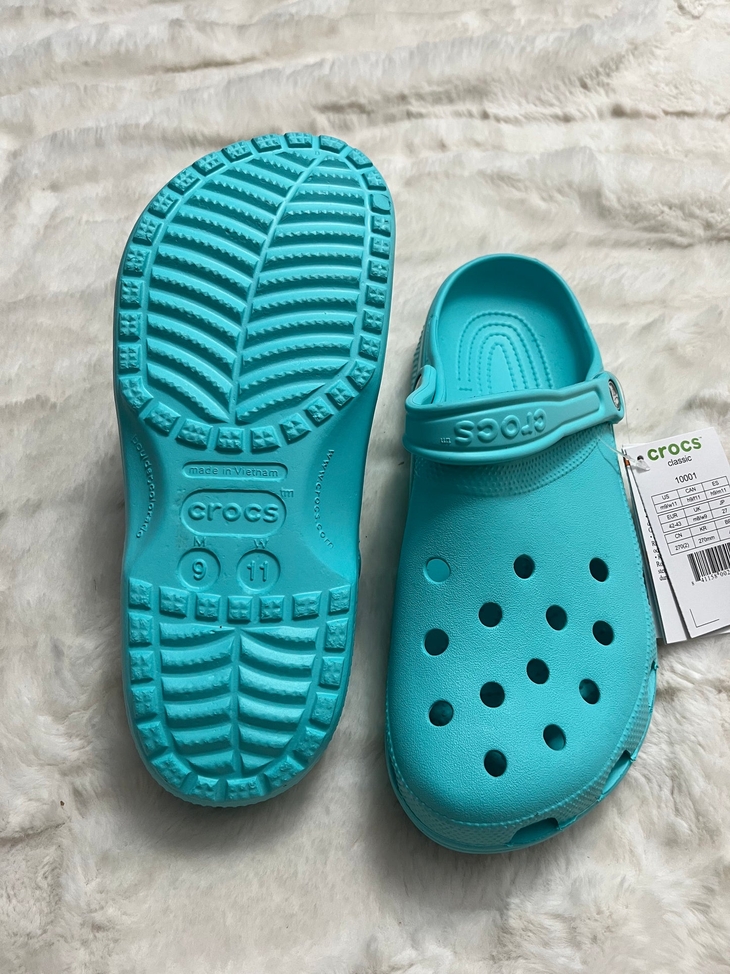 Turquoise Crocs