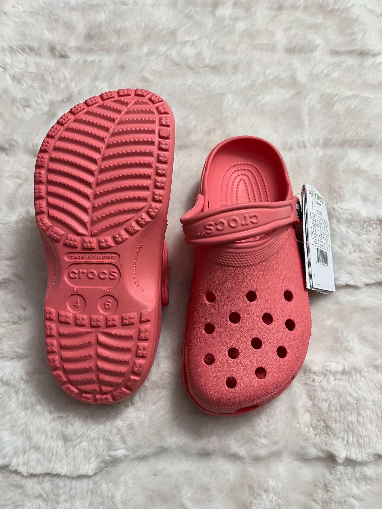 Peach Crocs