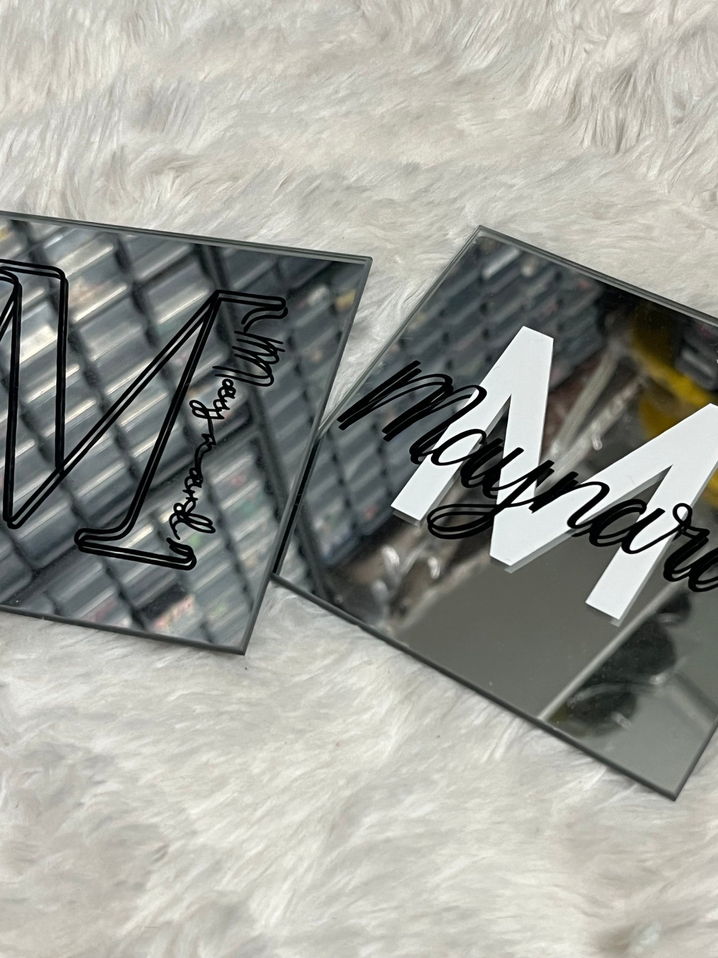 Customizable Glass Mirror Coasters