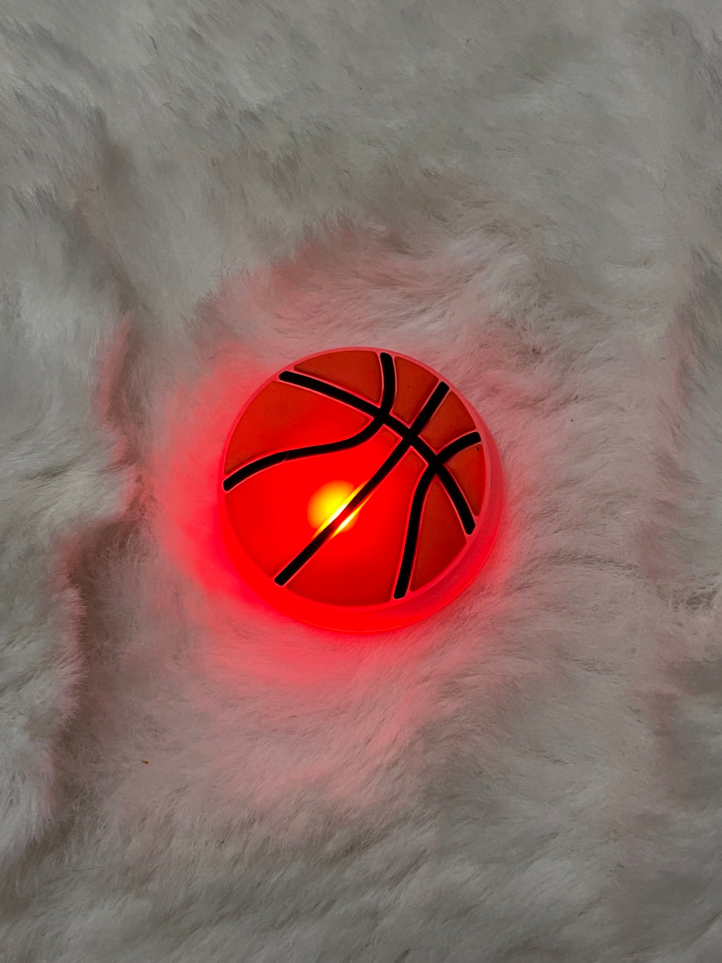 Light Up Basketball Croc Charm