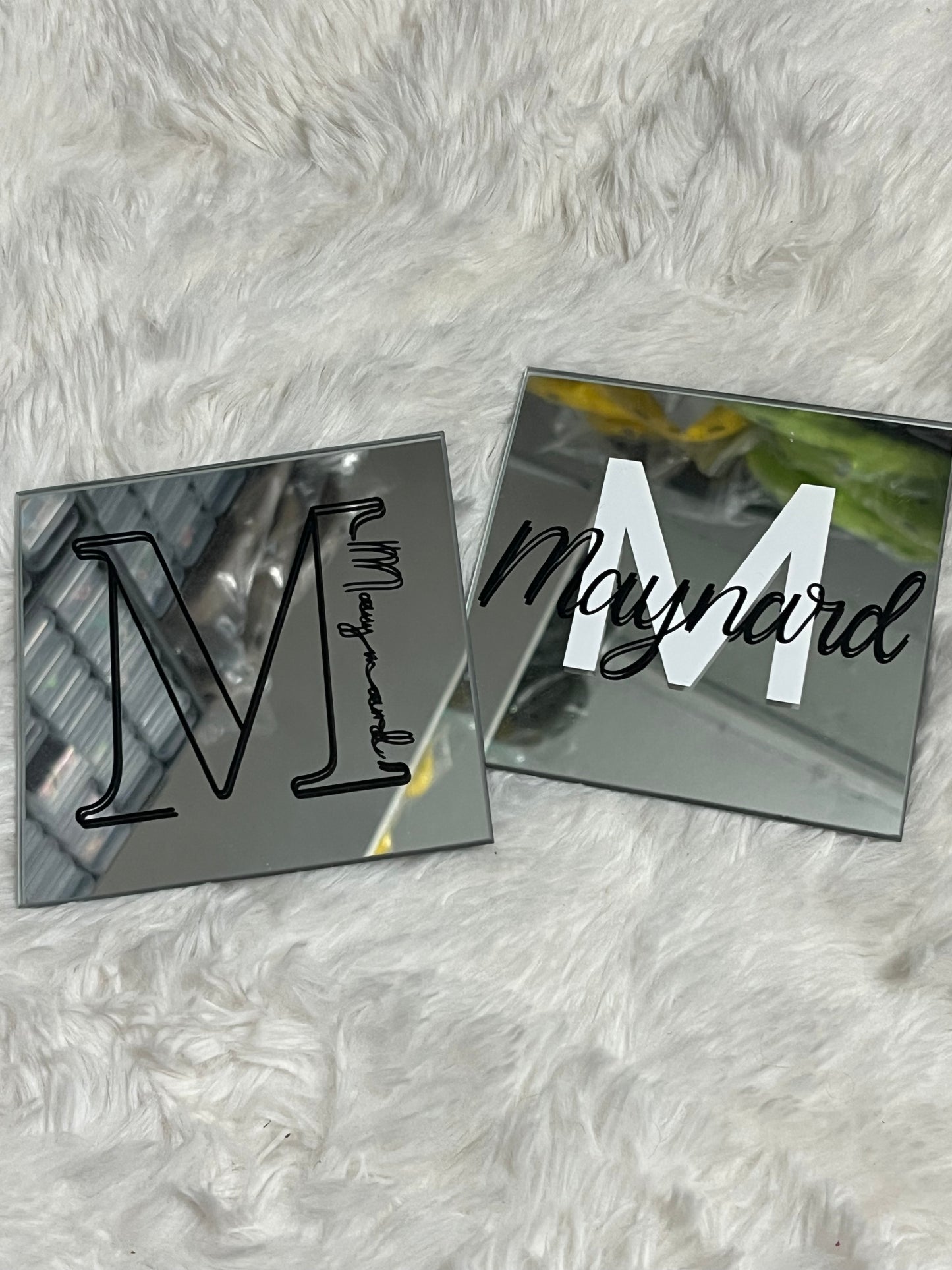 Customizable Glass Mirror Coasters