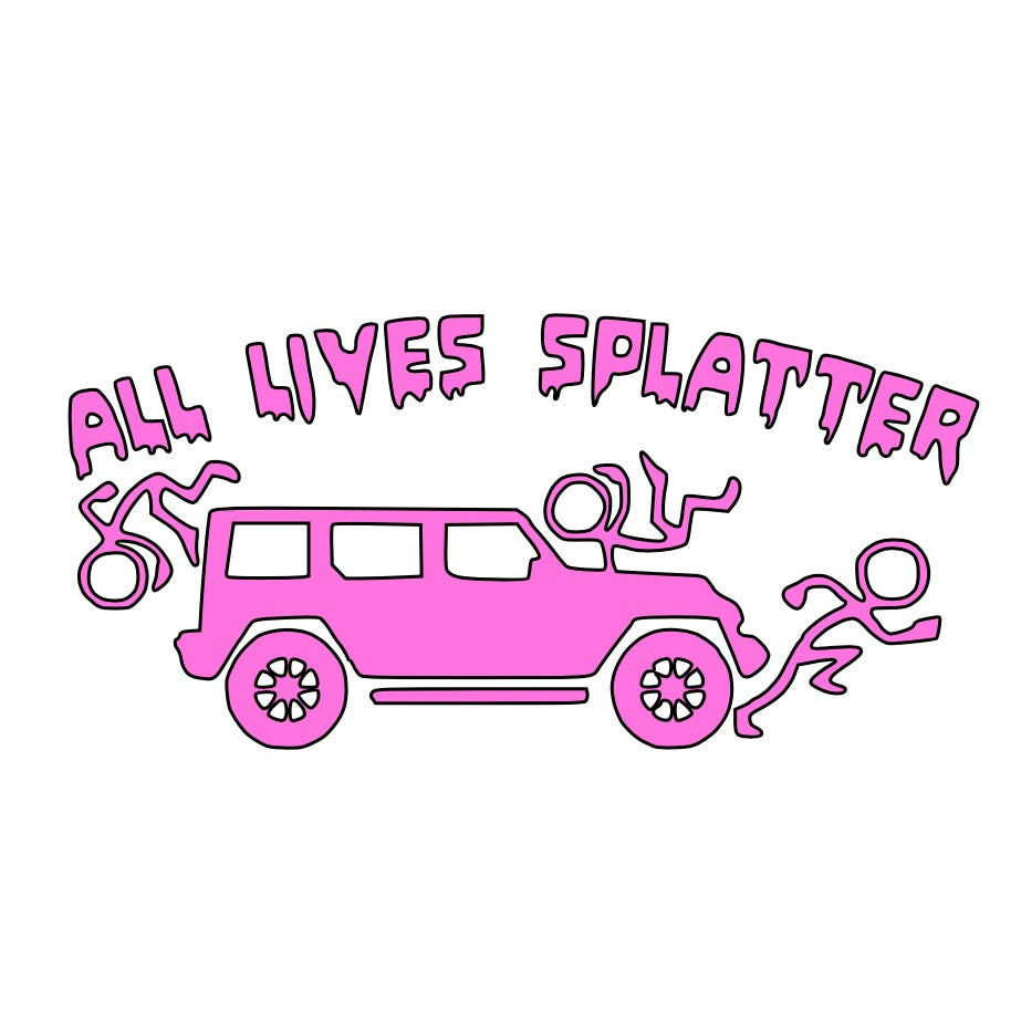 All Lives Splatter Car Decal