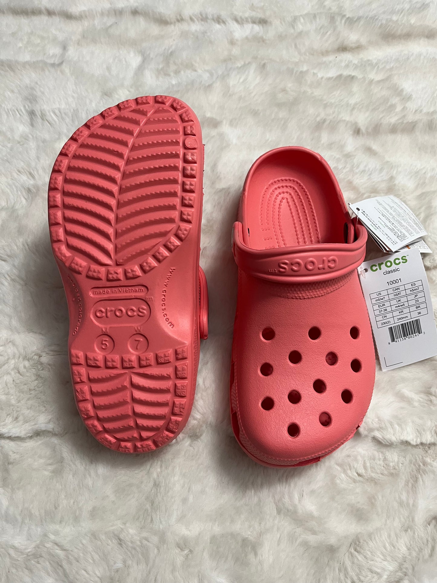 Peach Crocs