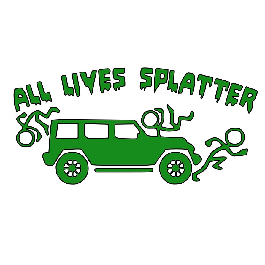 All Lives Splatter Car Decal