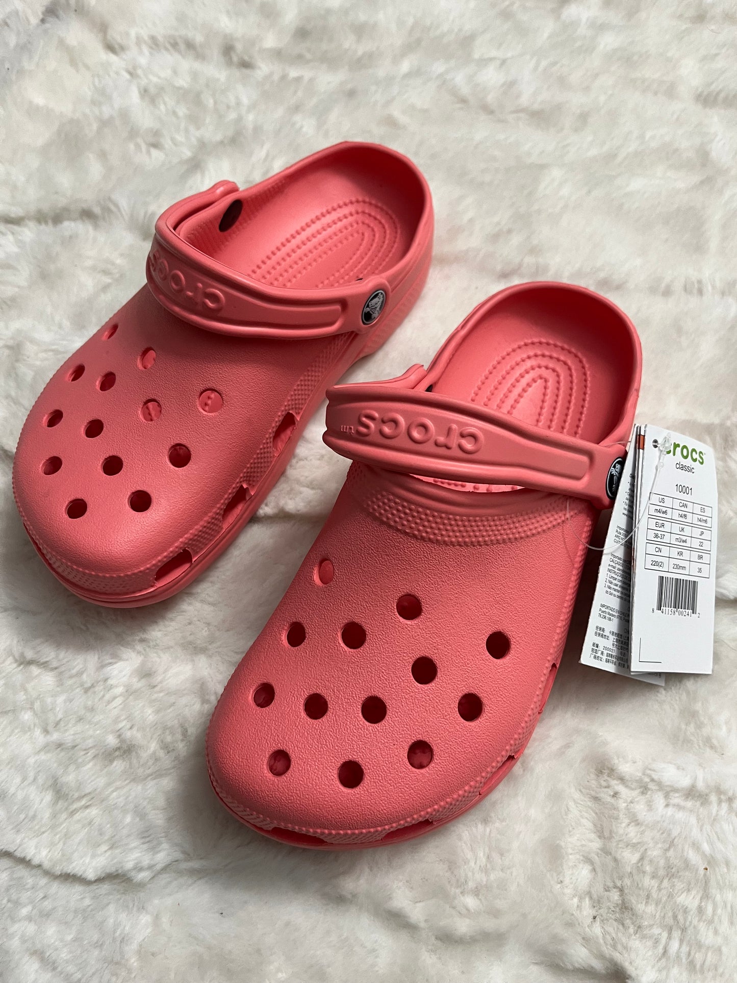 Peach Crocs