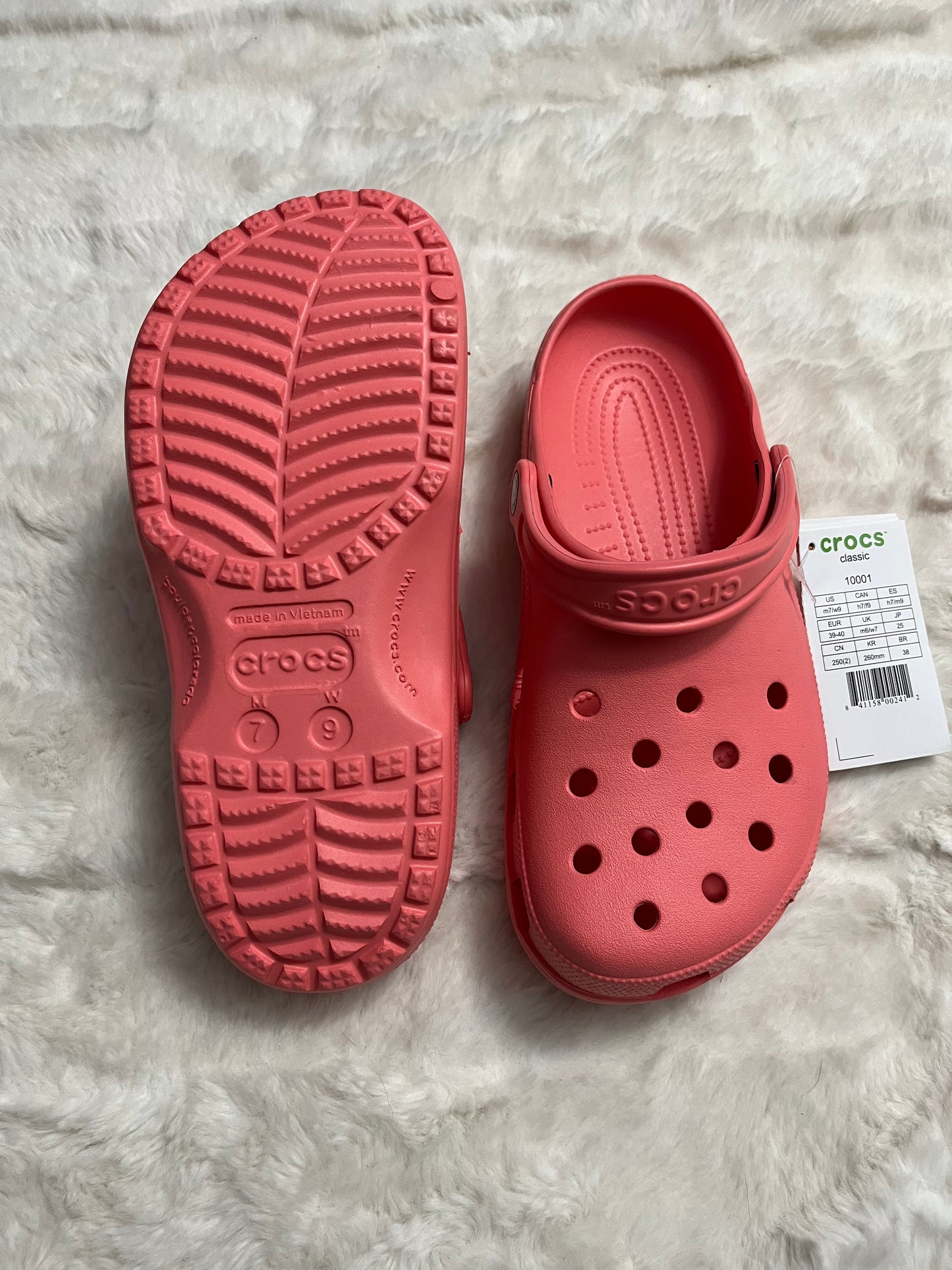 Peach Crocs