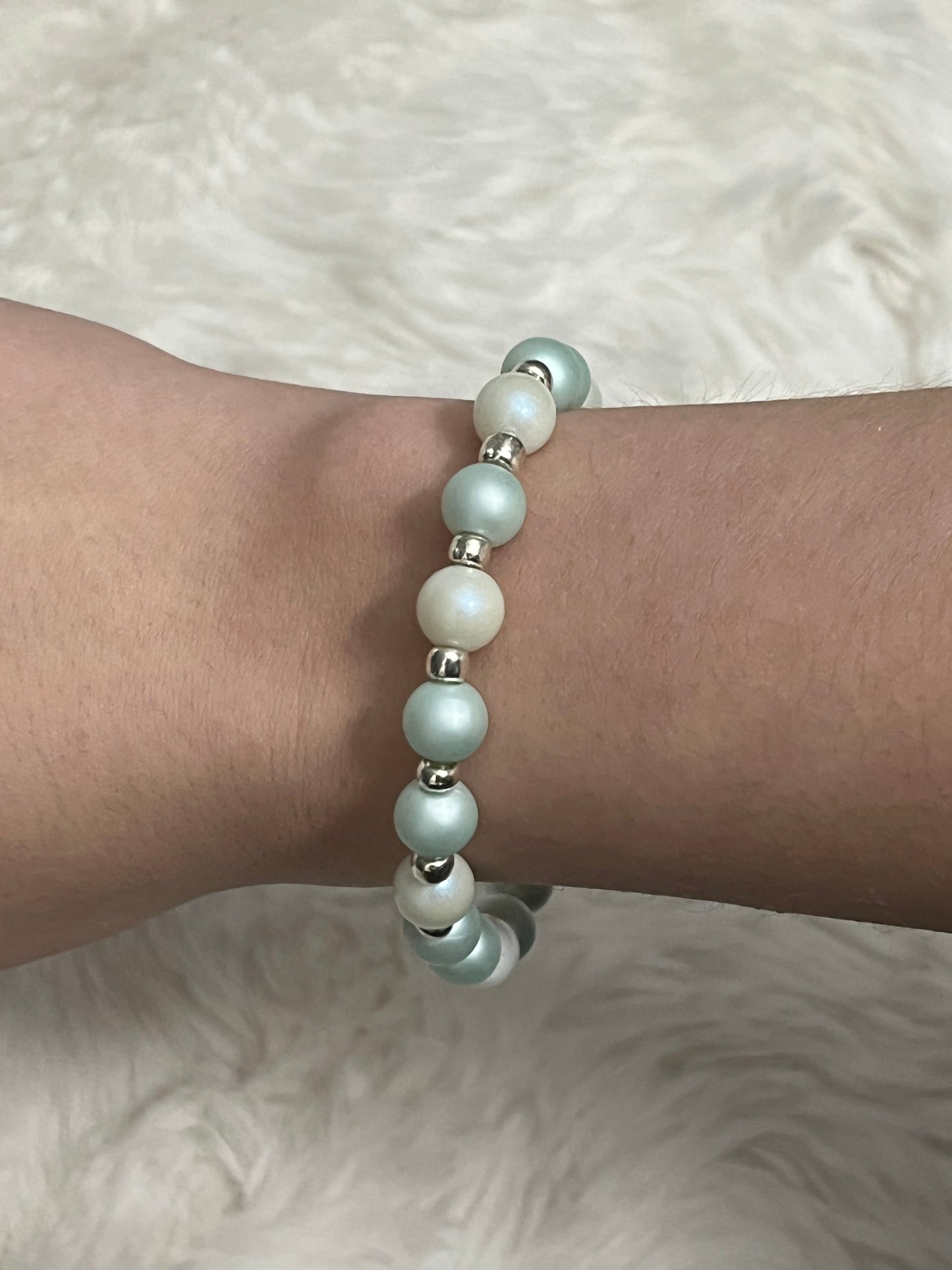Seafoam Pearl Bracelet