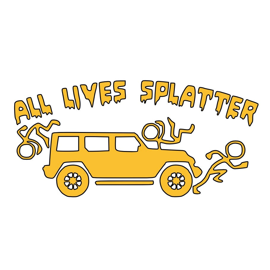 All Lives Splatter Car Decal