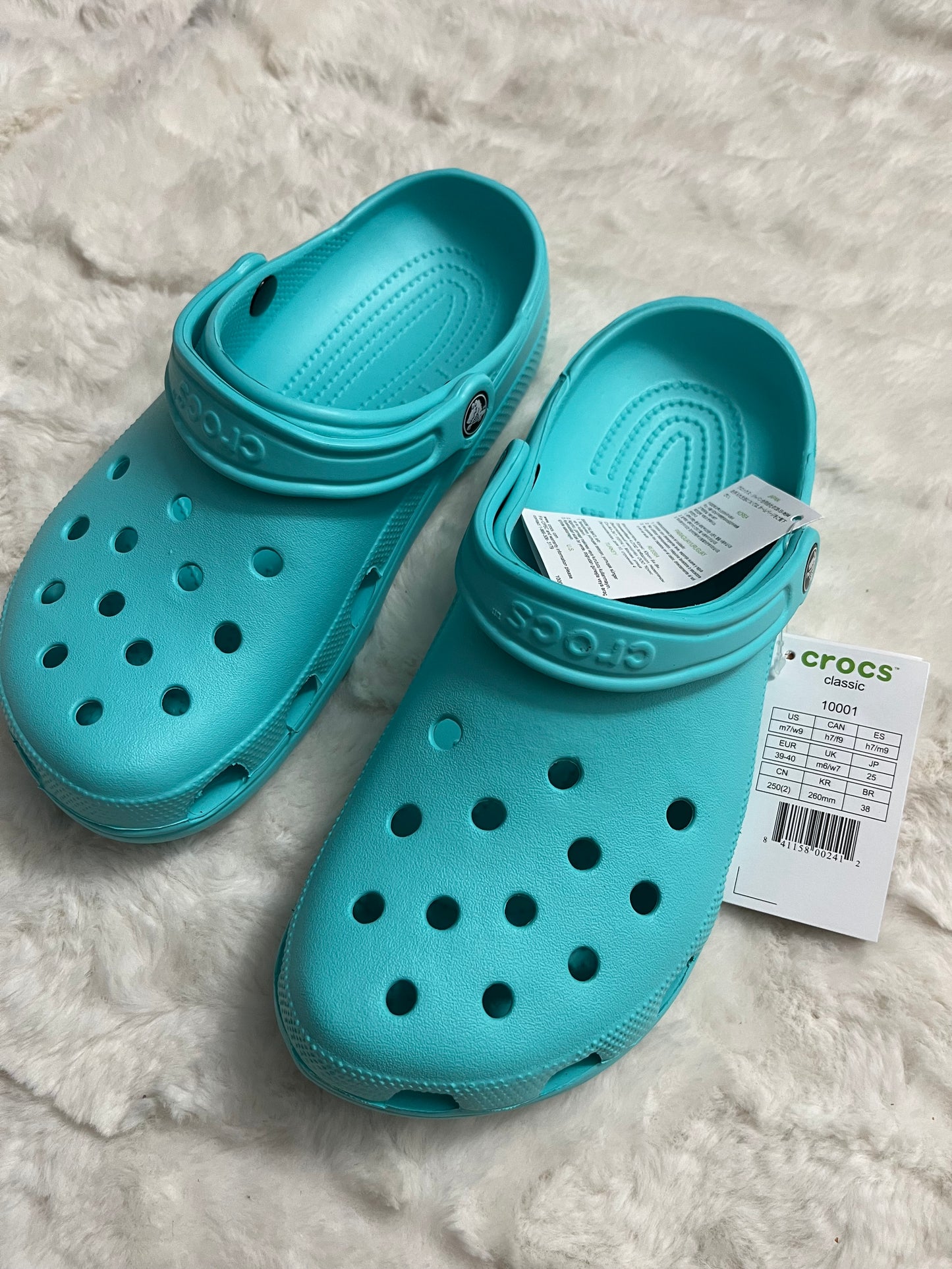 Turquoise Crocs