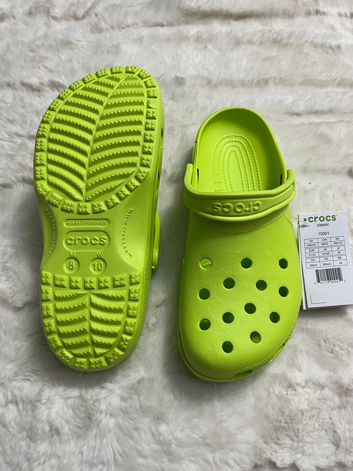 Lime Green Crocs