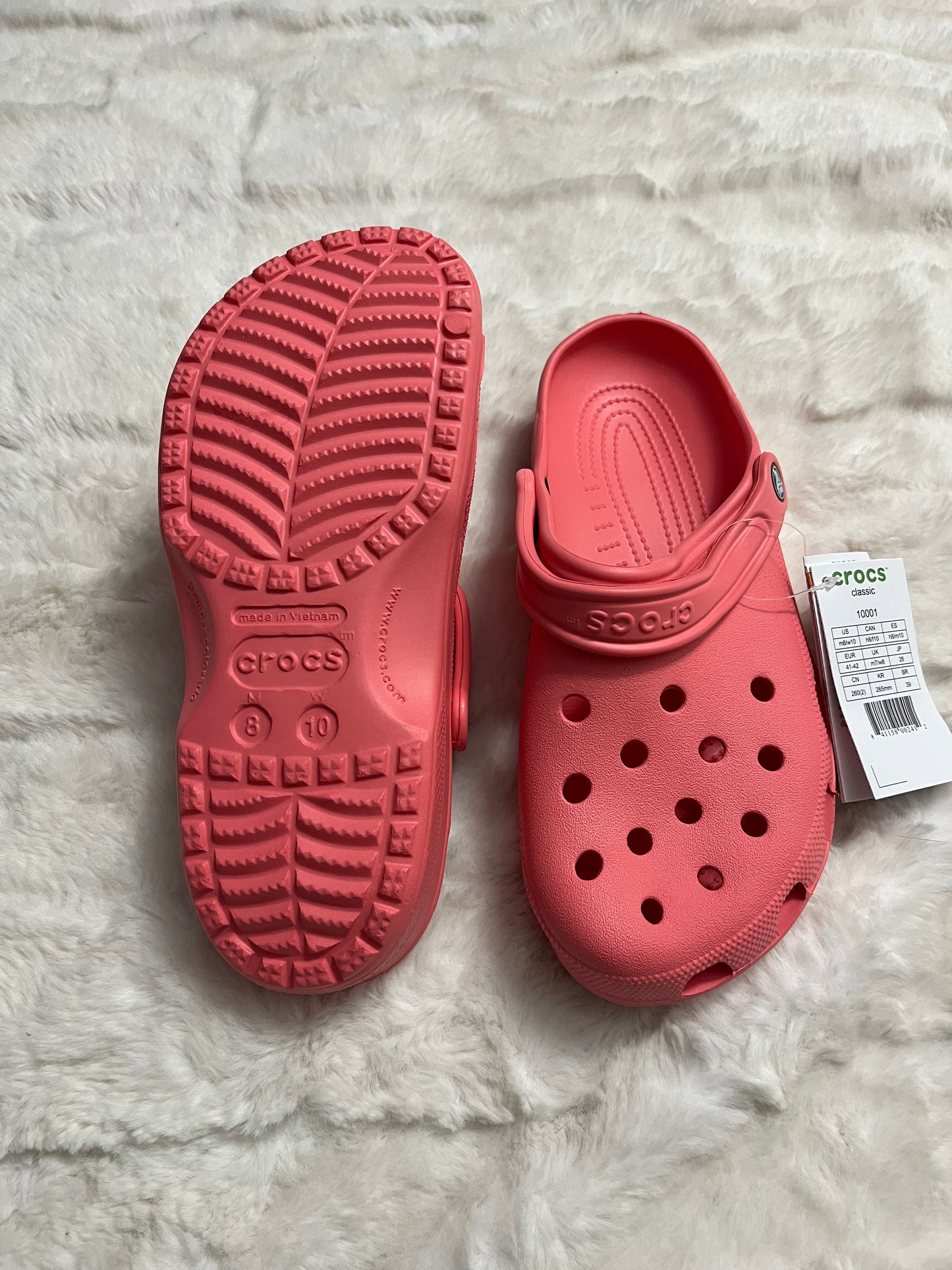 Peach Crocs