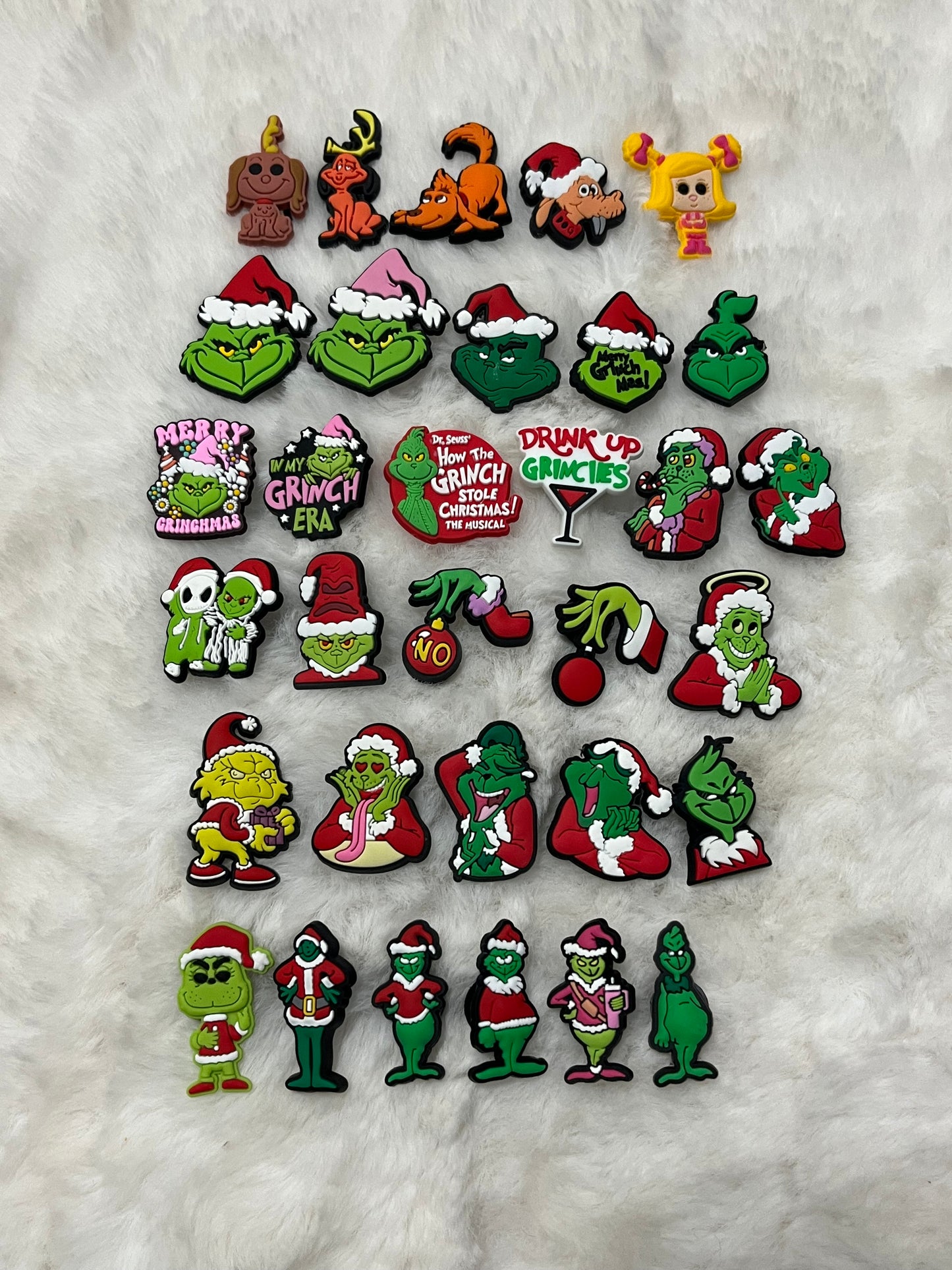 Grinch Croc Charms