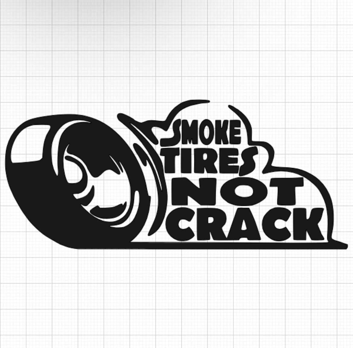 Smoke Tires Car Decal
