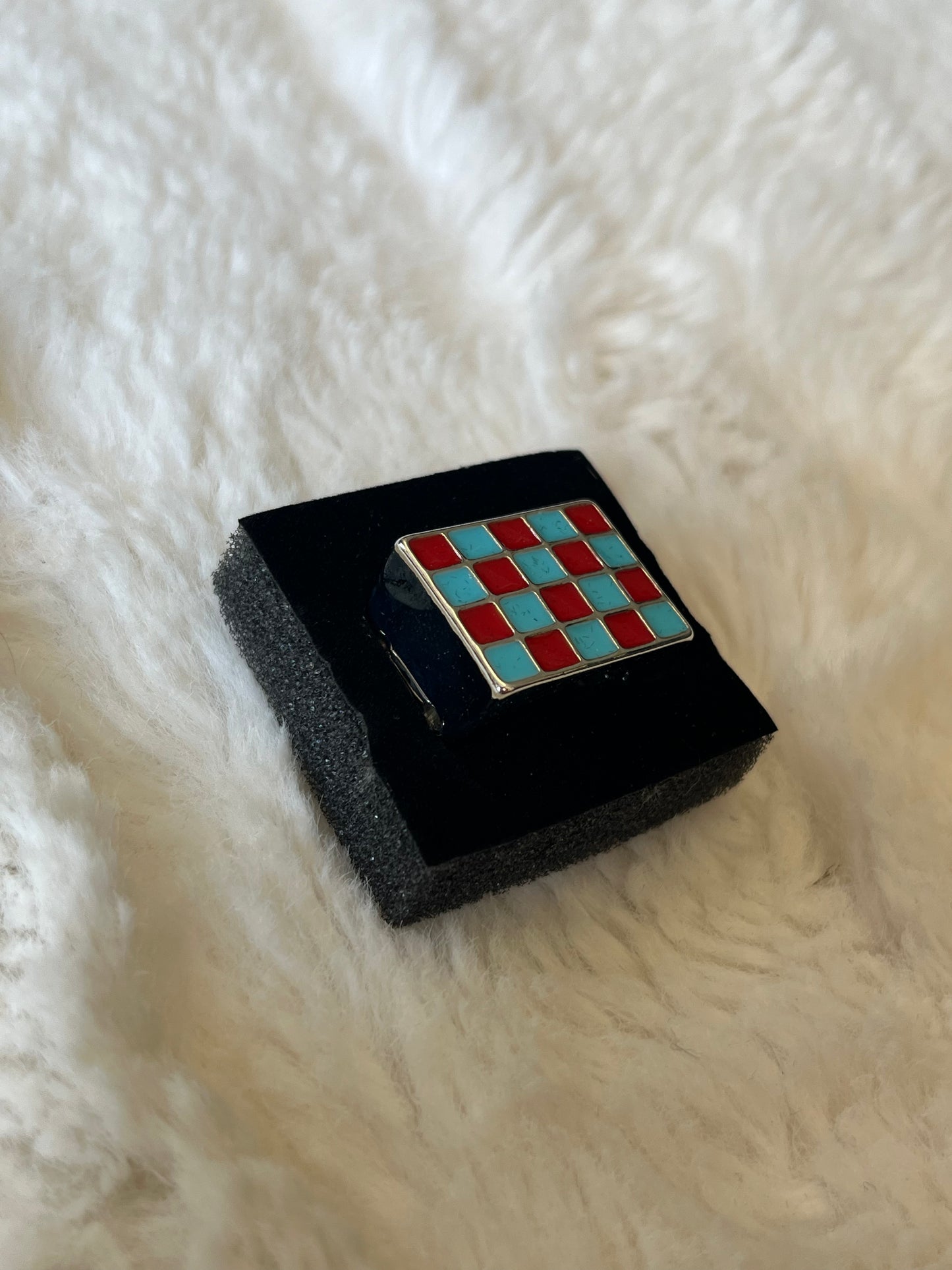 Checkered Paparazzi Ring