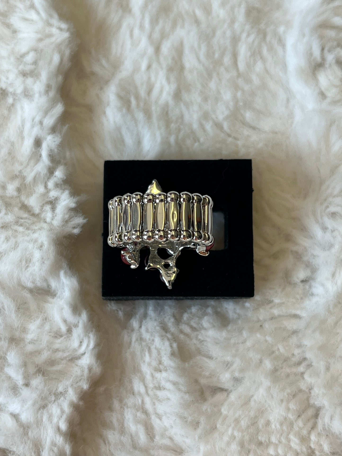 Crimson Cluster Ring