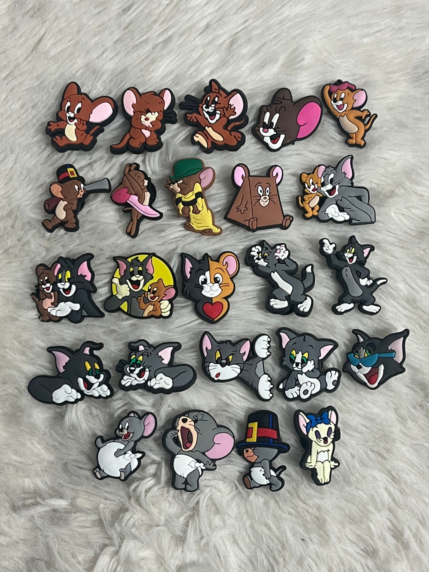 Tom and Jerry Shoe Charms