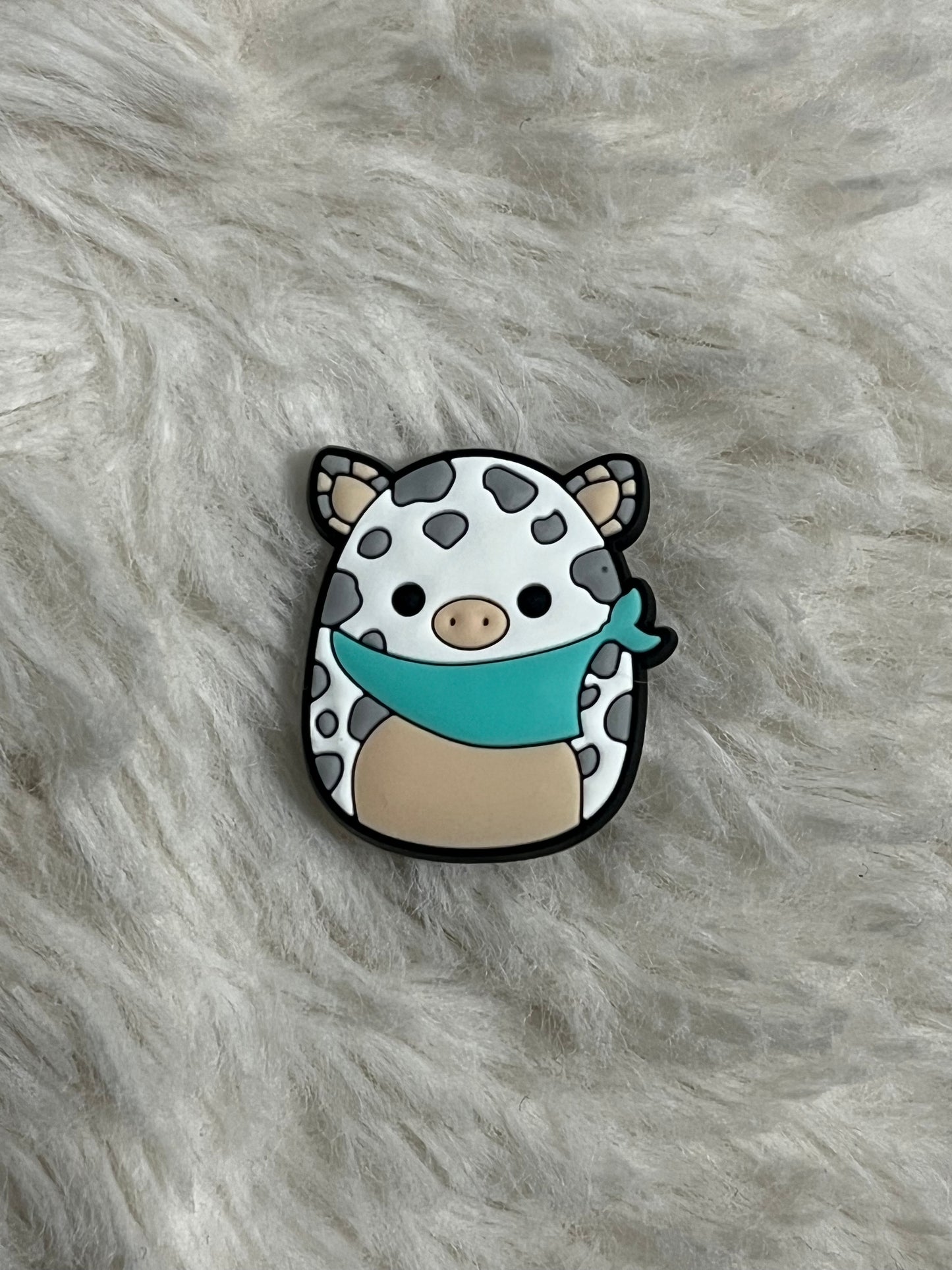 Squishmallow (Cow) Shoe Charms