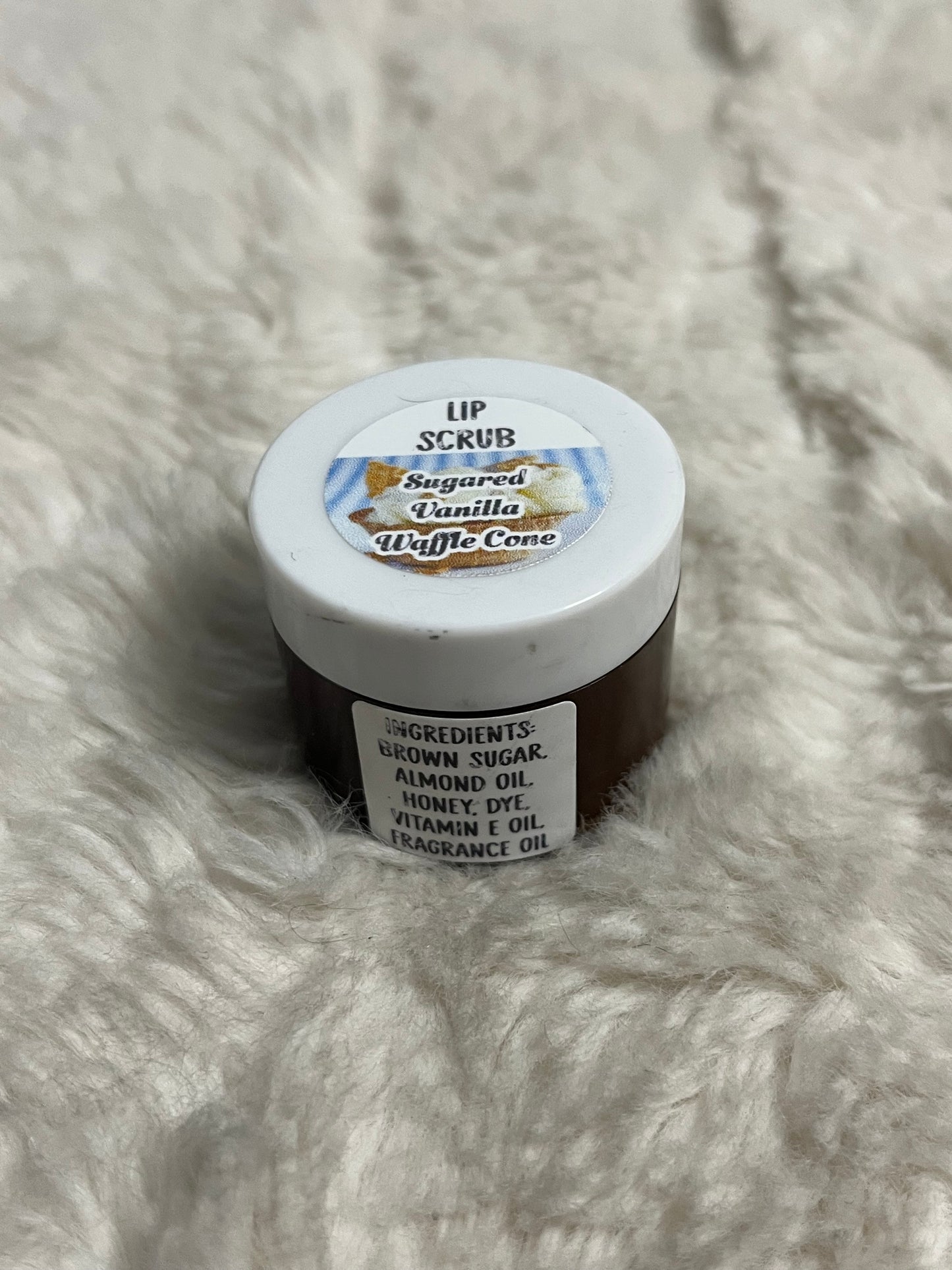Sugared Vanilla Waffle Cone Lip Scrub