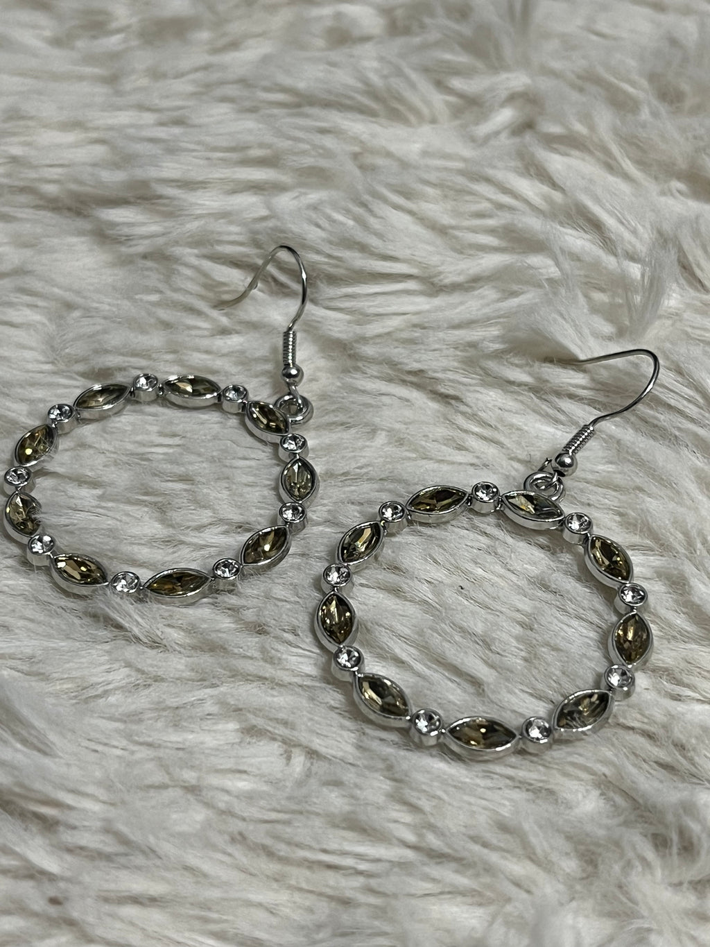 Crystal Circlets Paparazzi Earrings