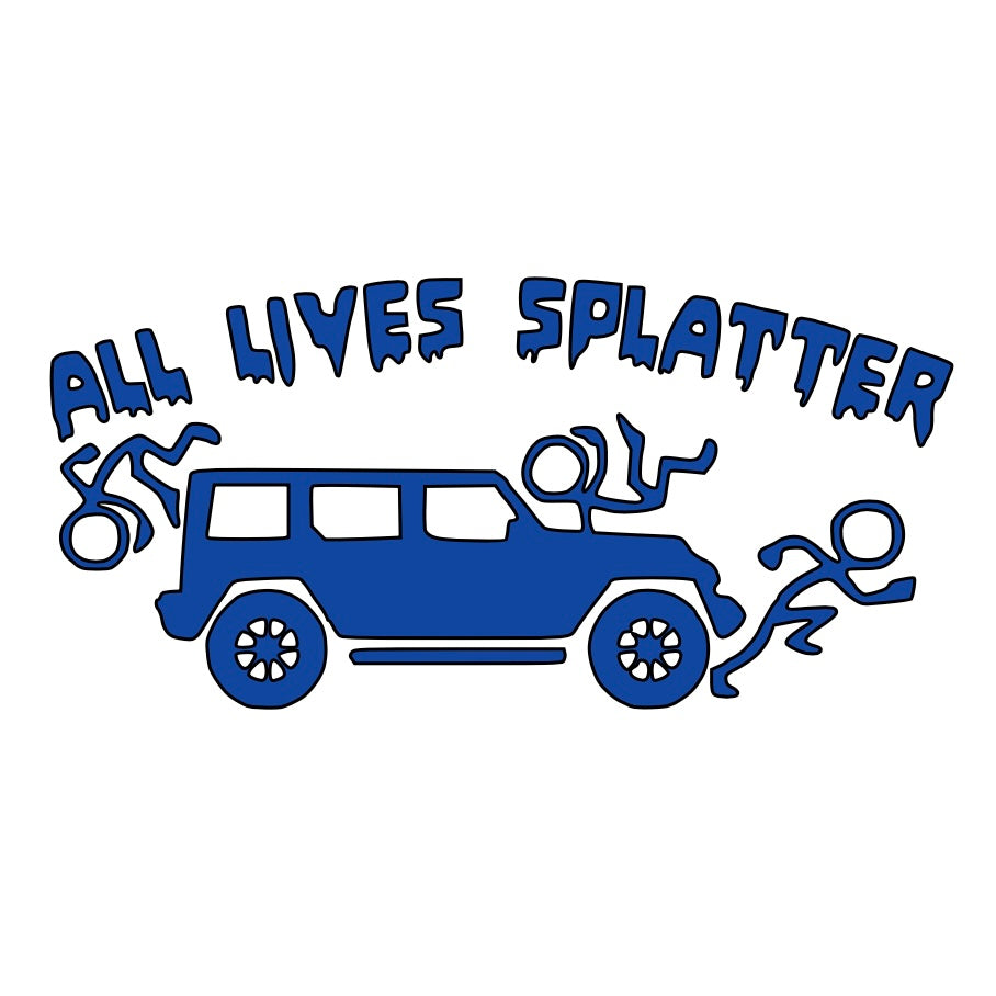 All Lives Splatter Car Decal