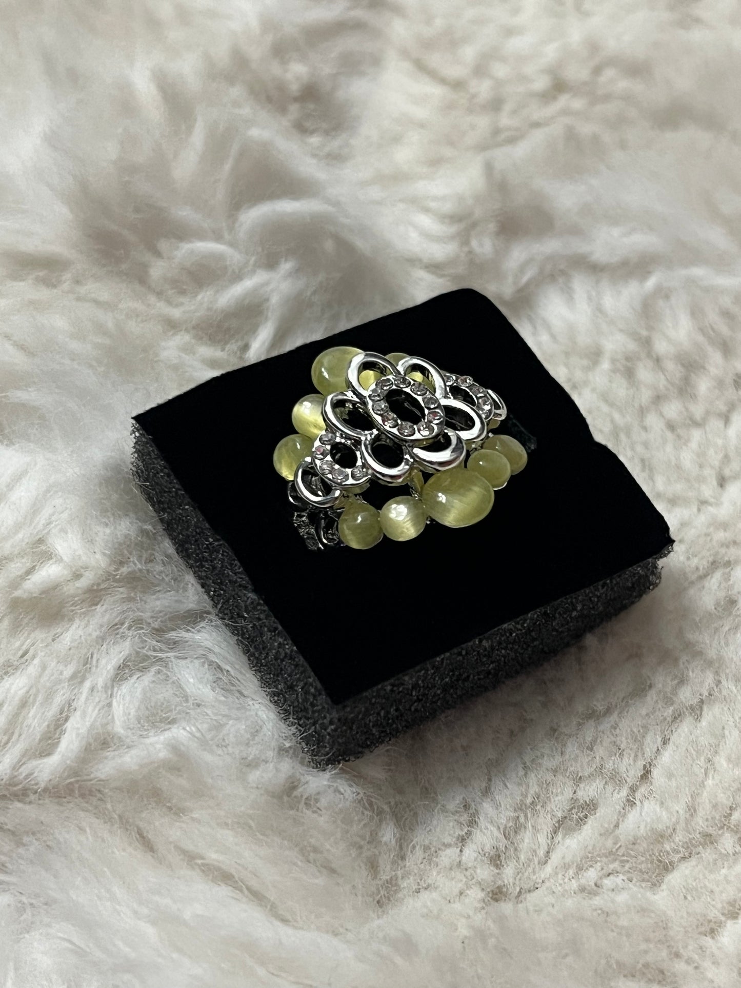Lemon Bloom Paparazzi Ring