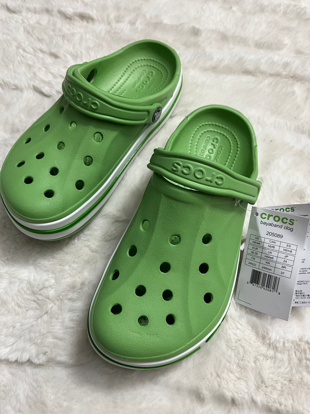 Green Bayaband Crocs