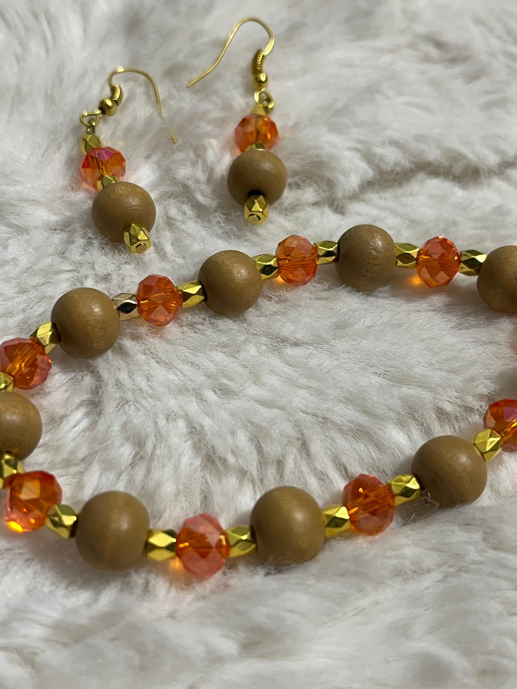Amber Glowwood Sparkle Bracelet Set