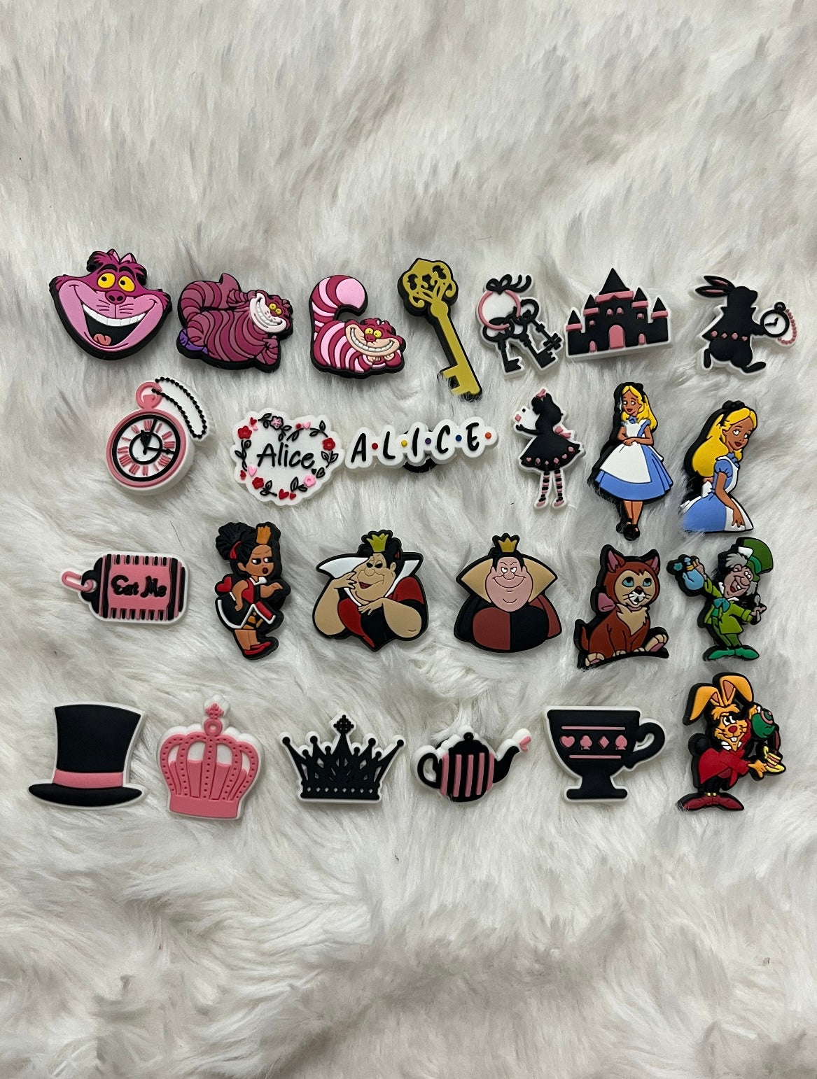 Alice in Wonderland Shoe Charms