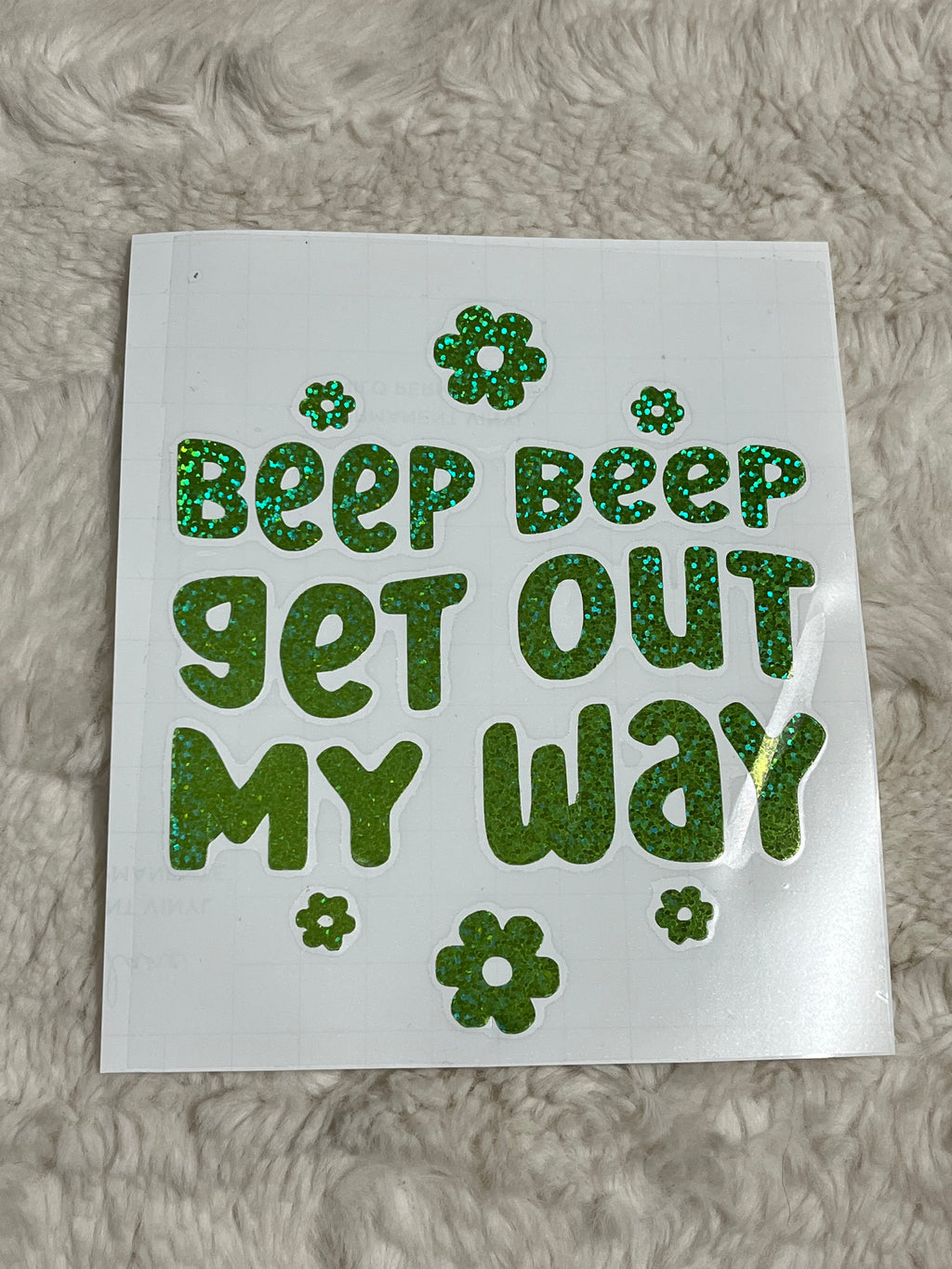 Beep Beep Car Decal