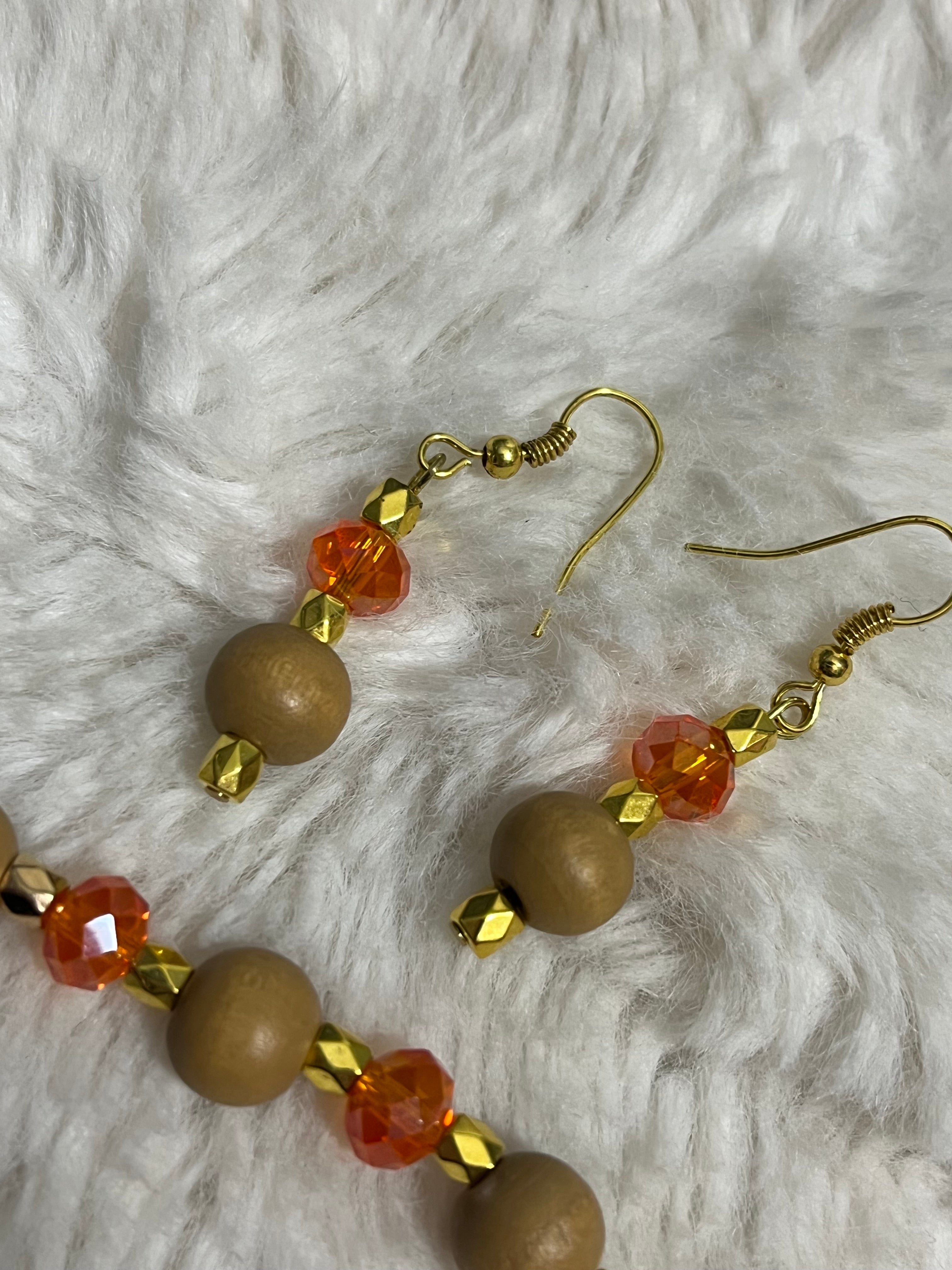 Amber Glowwood Sparkle Bracelet Set