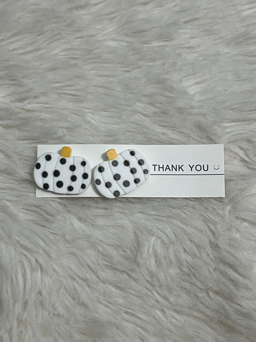 Animal Print Pumpkin Earrings