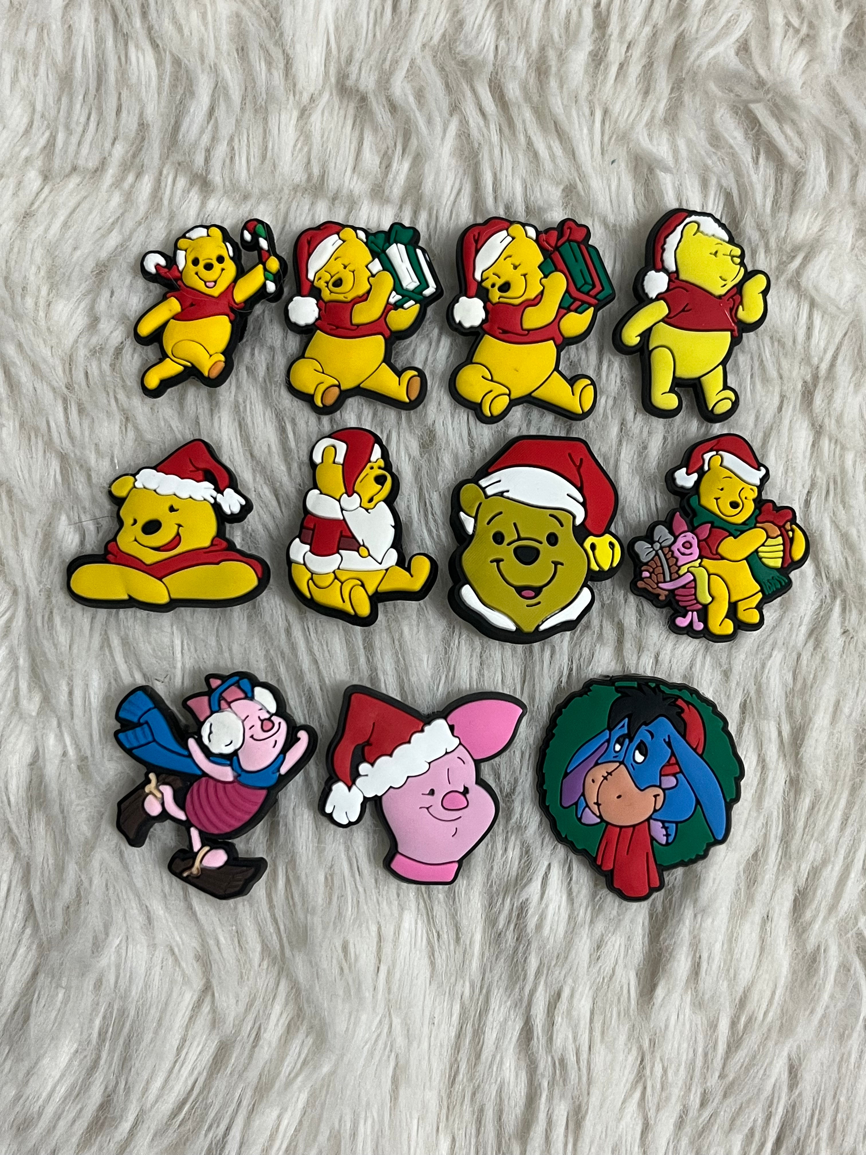 Winnie the Pooh (Christmas) Shoe Charms