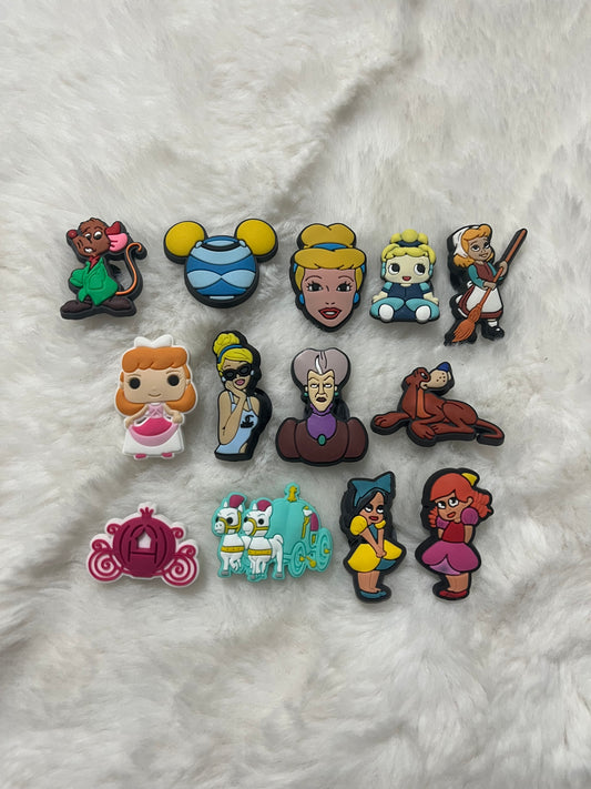 Cinderella Croc Charms