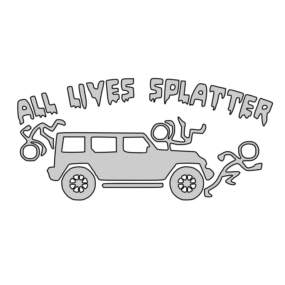 All Lives Splatter Car Decal