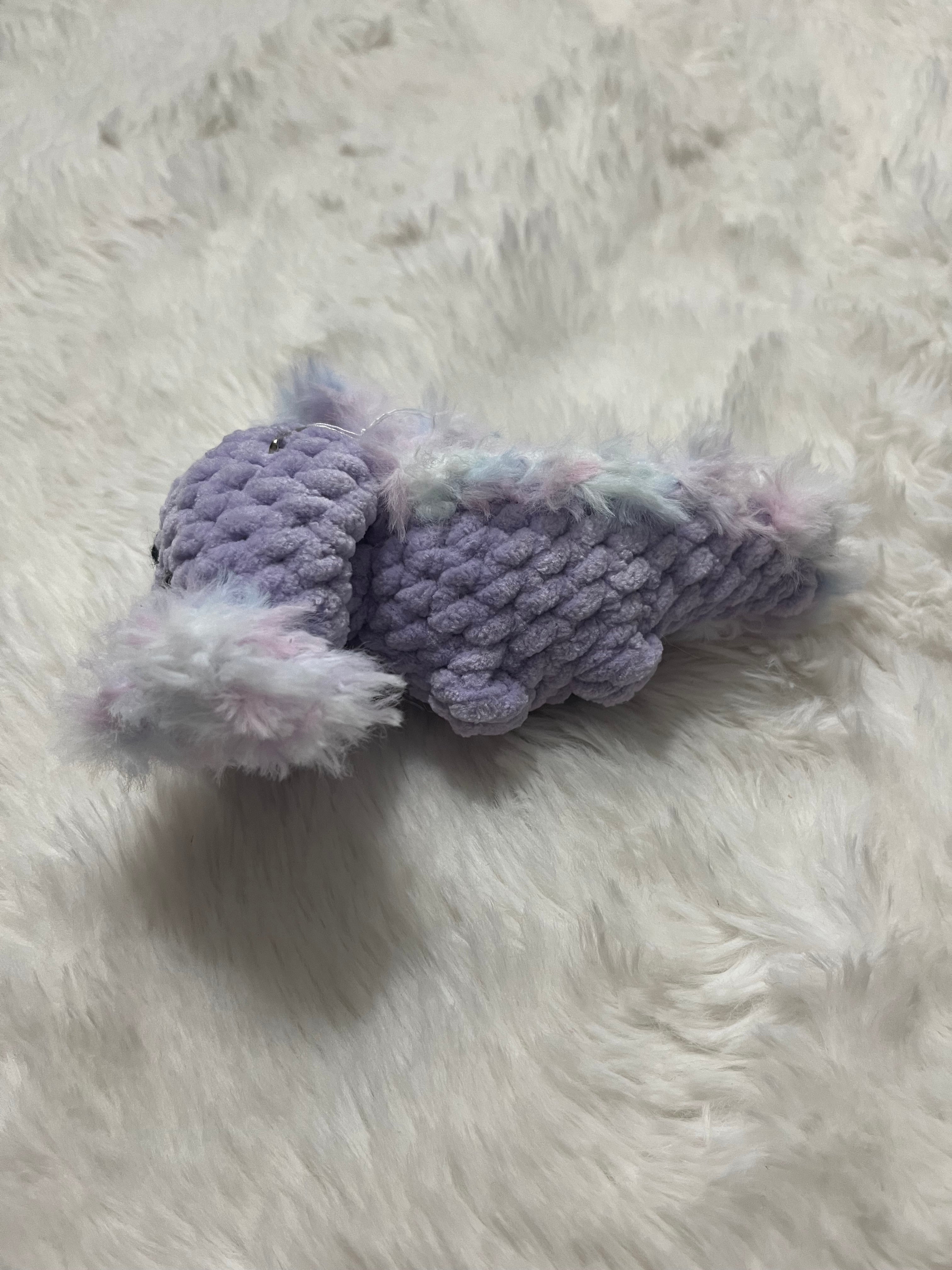 Pixie the Purple Axolotl Crochet Plushie