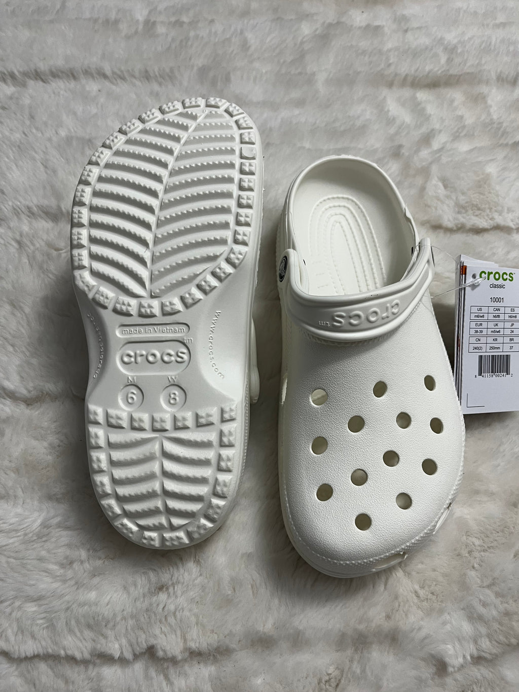White Crocs