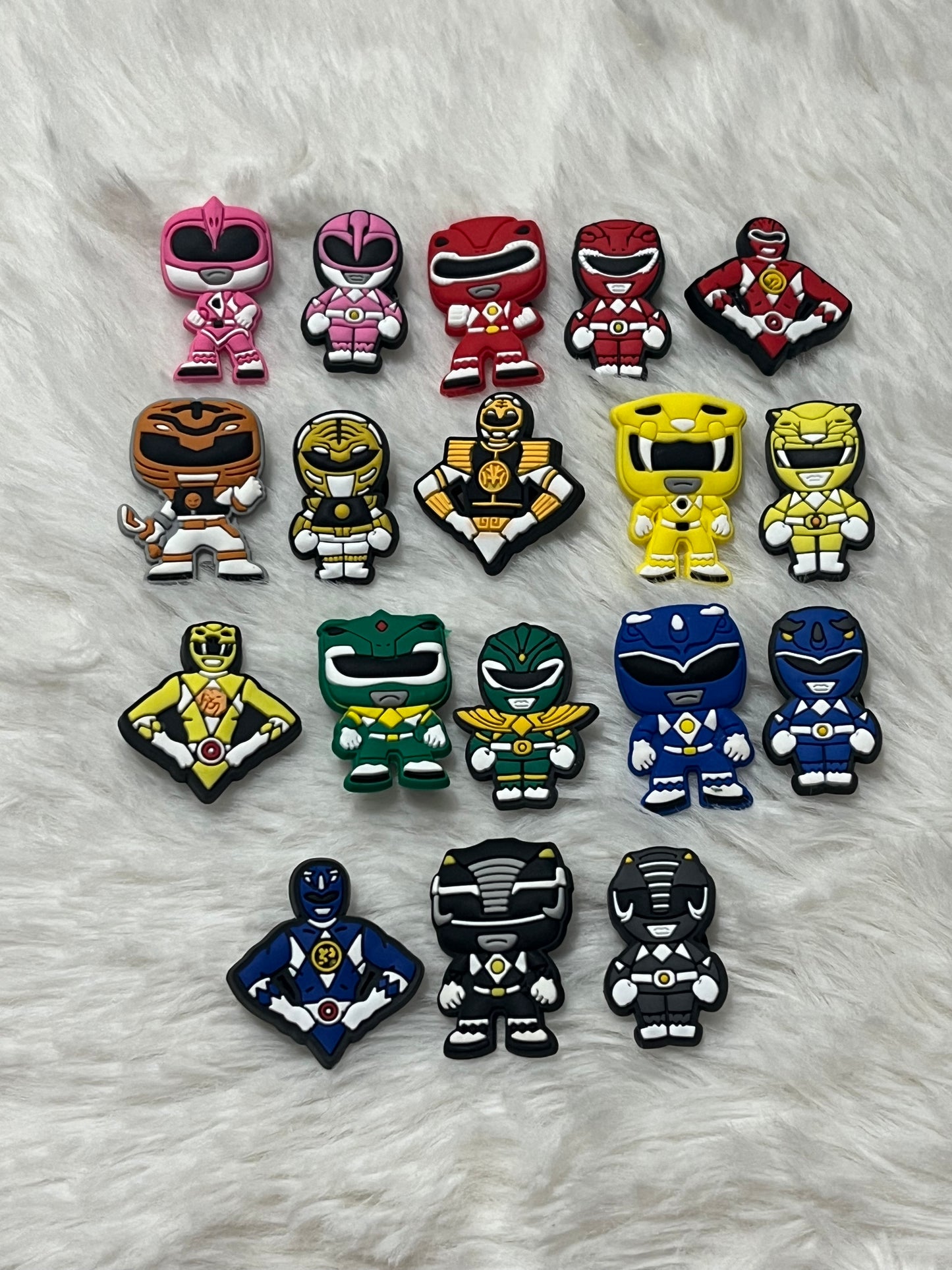 Power Rangers Shoe Charms