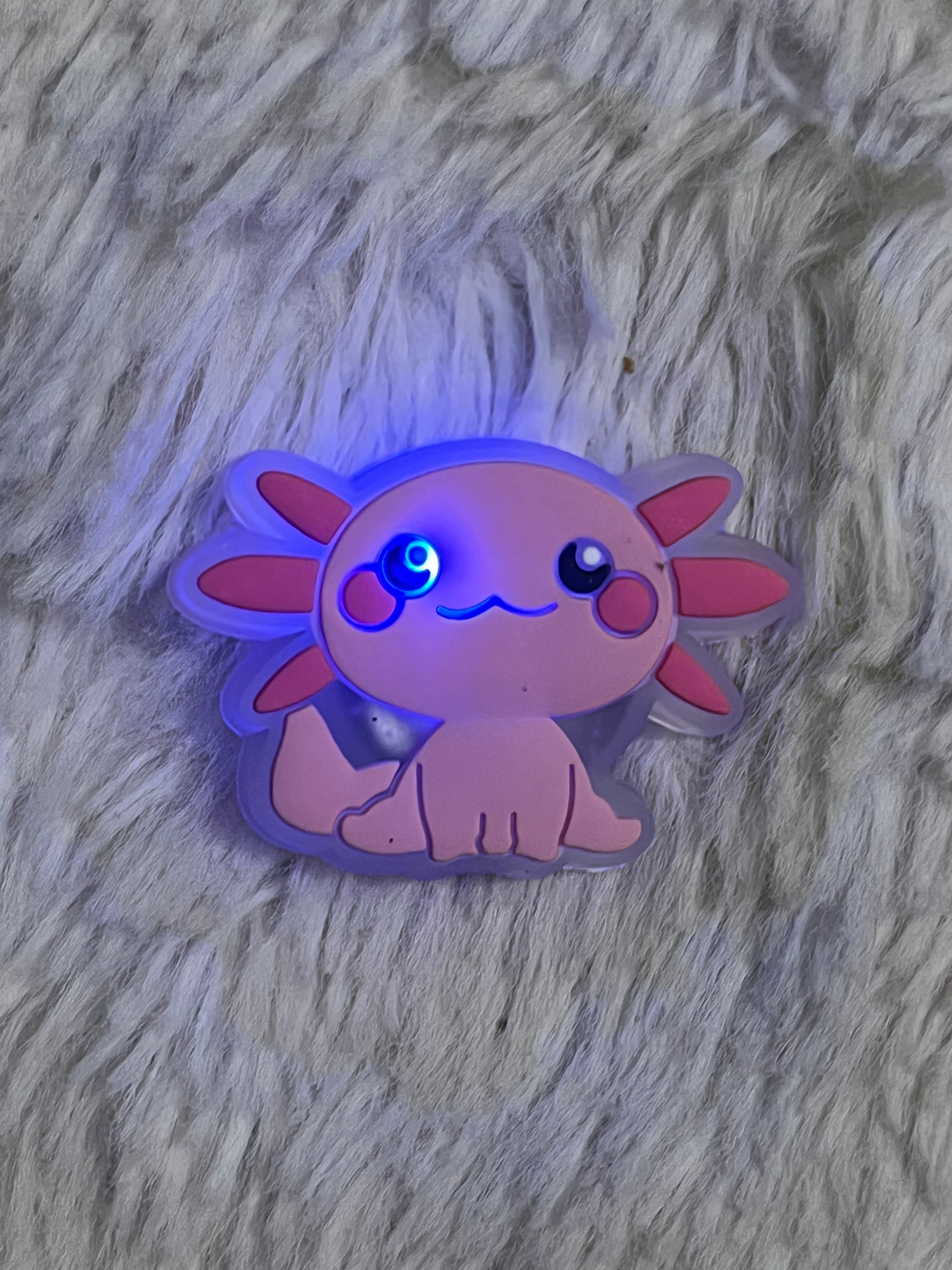 Axolotl Light Up Shoe Charm
