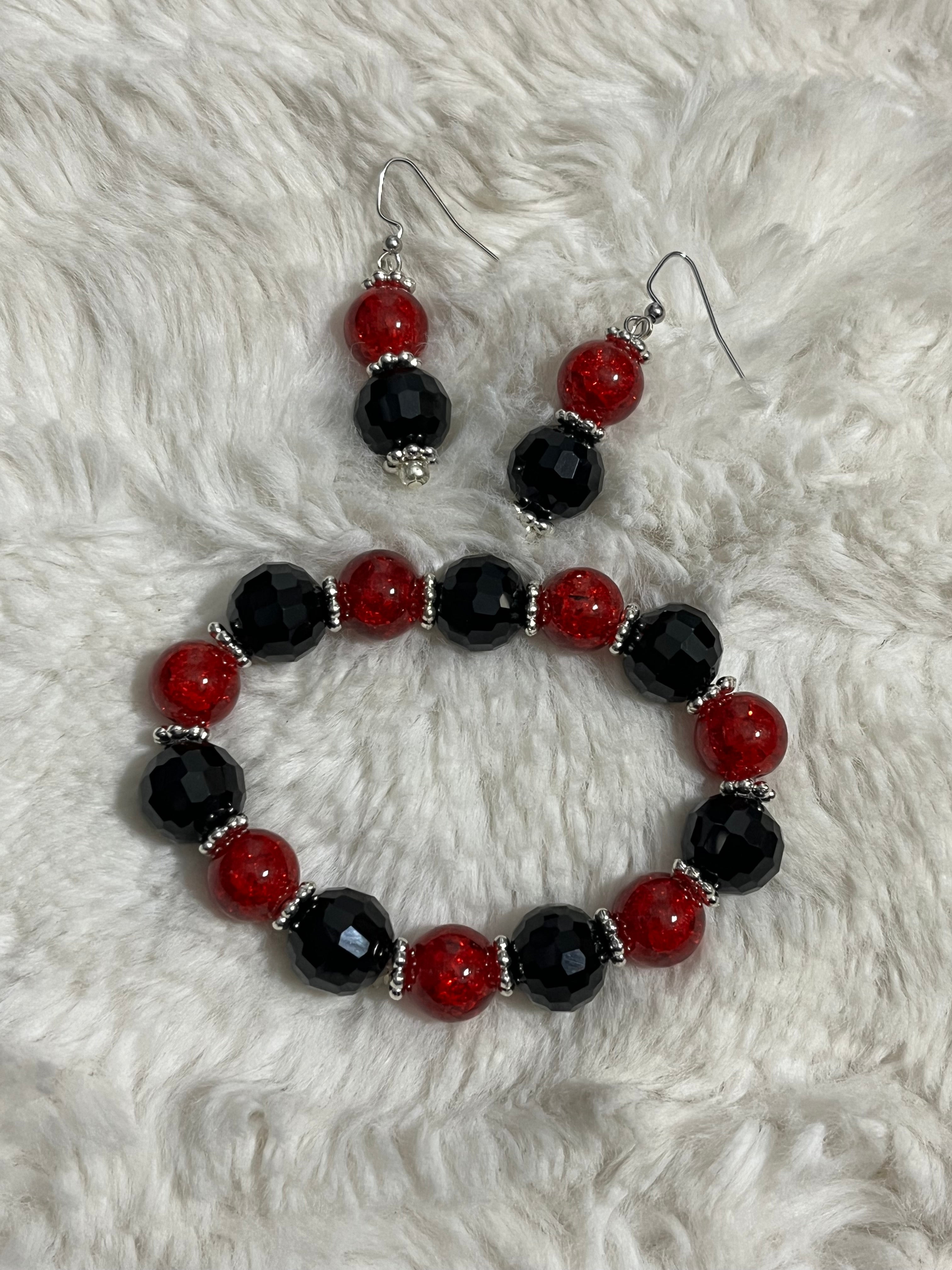 Crimson Night Bracelet Set
