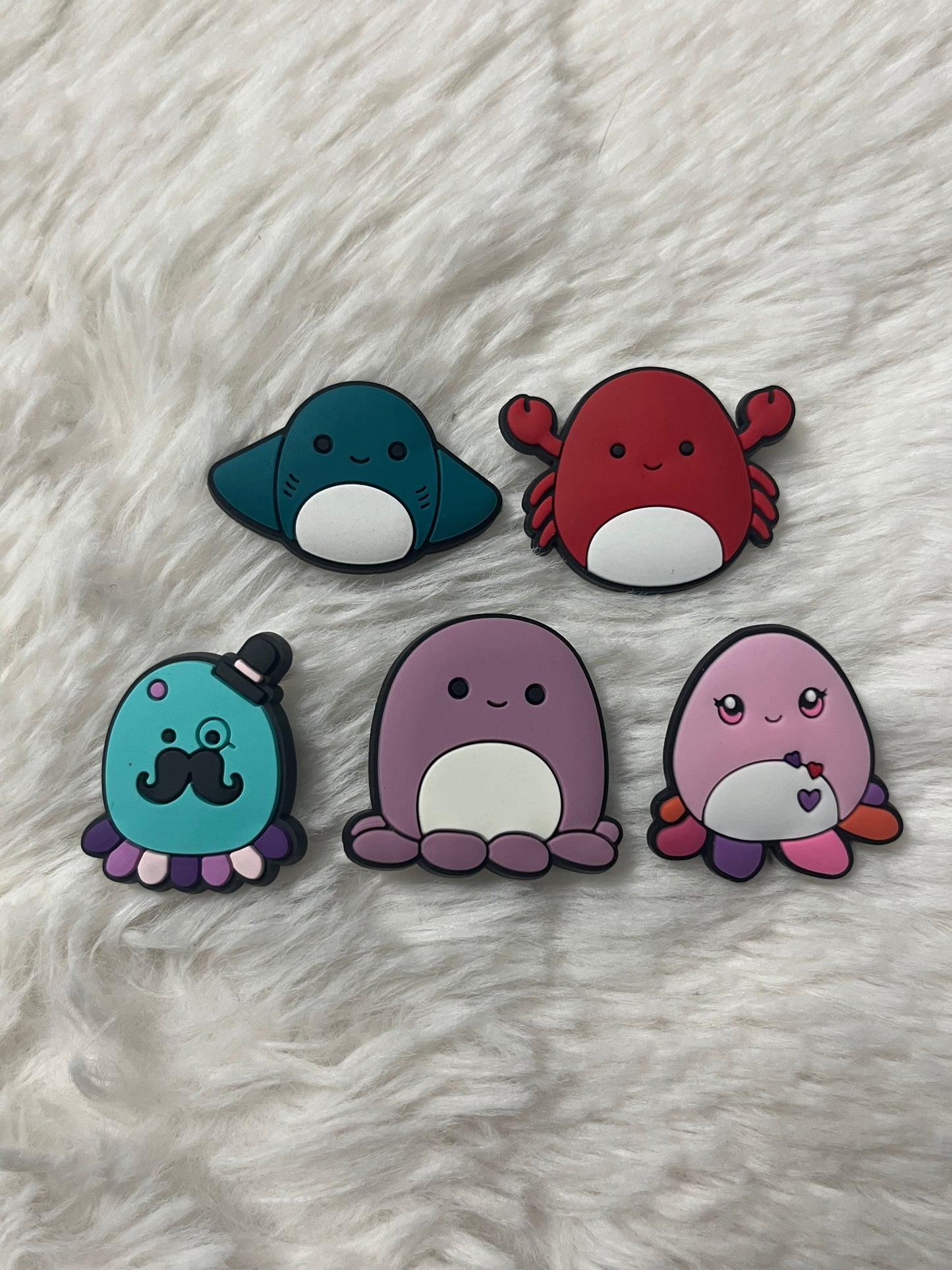Squishmallow (Sea Animals) Shoe Charms