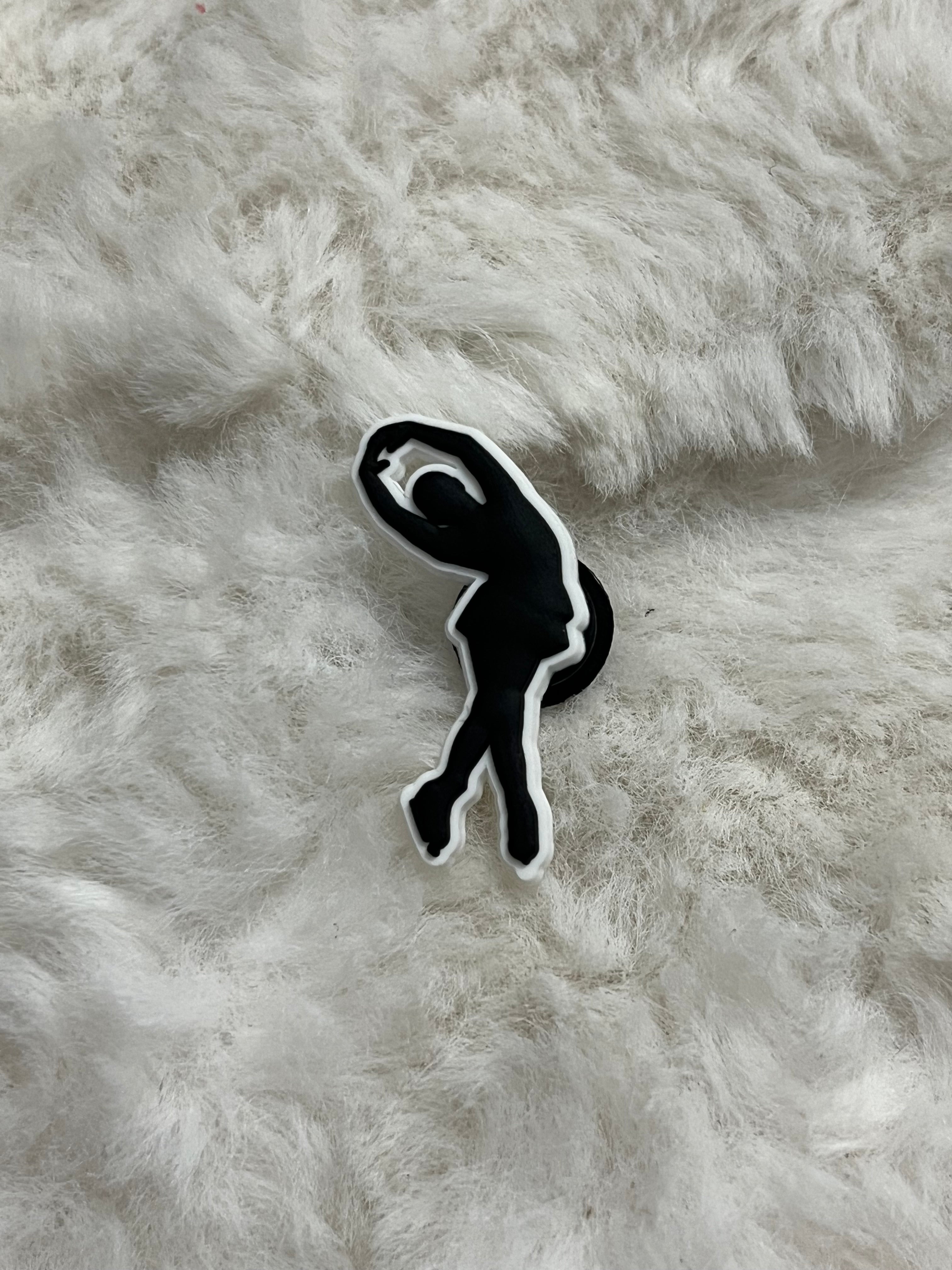 Figure Skating Croc Charms