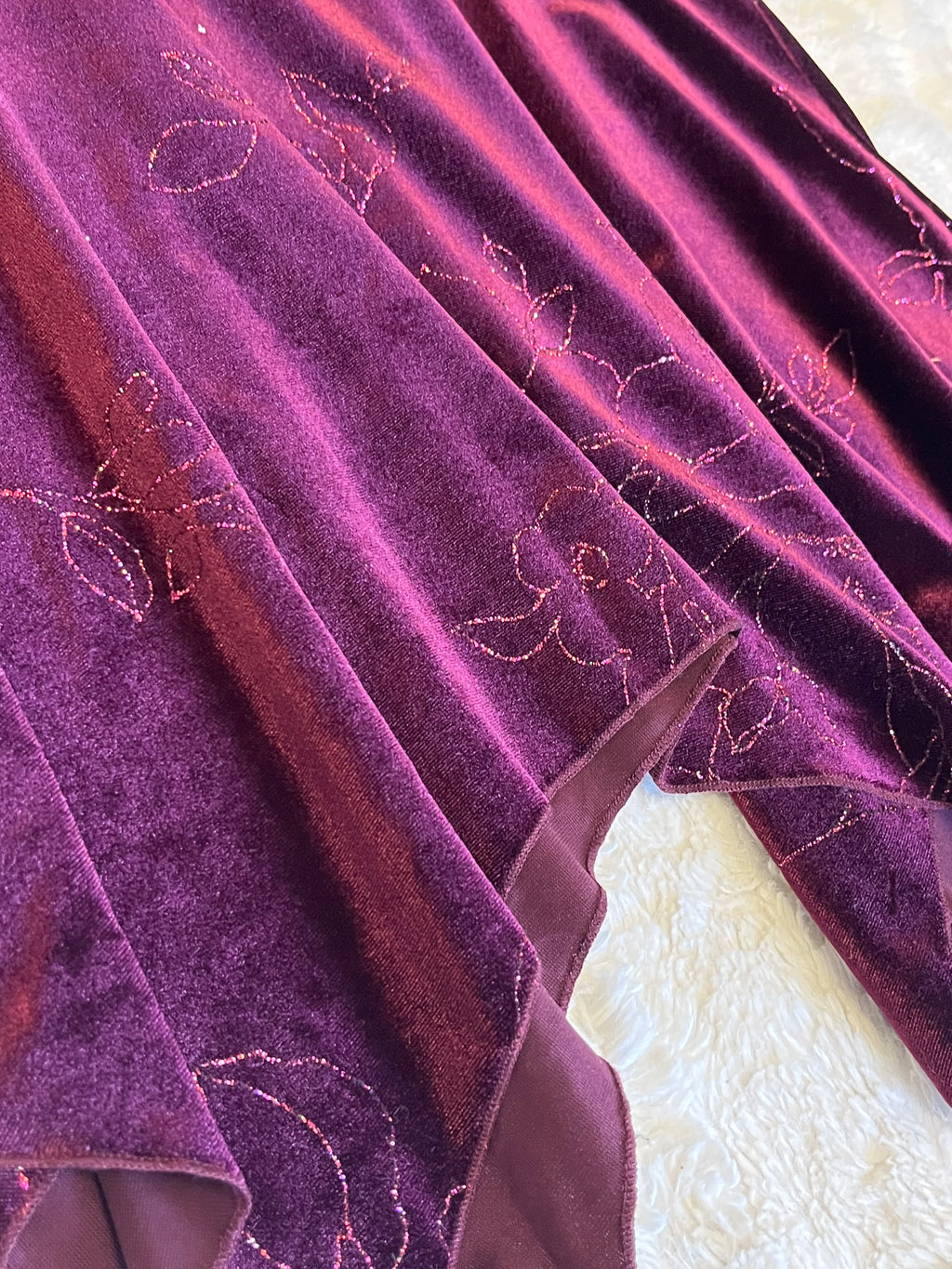 Deep Wine Velvet Dress