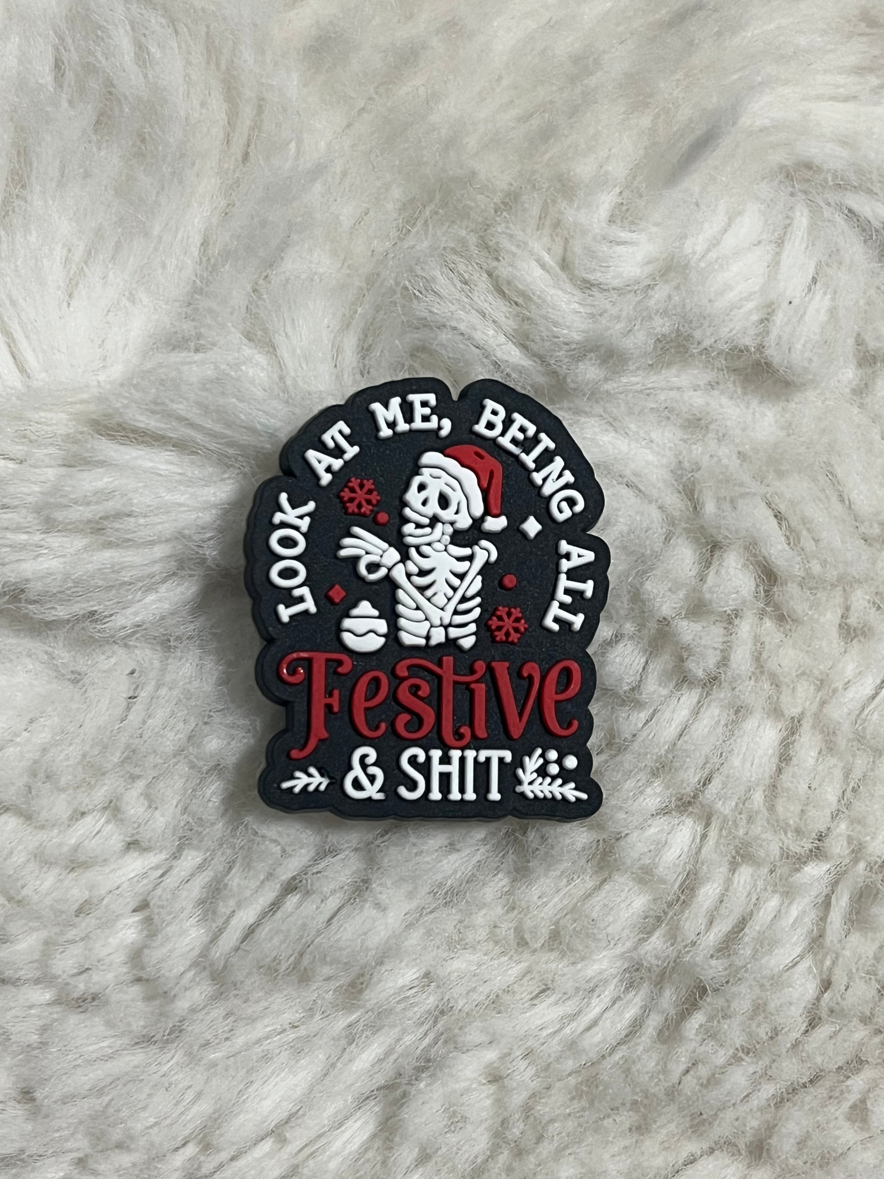 Christmas (Words) Shoe Charms
