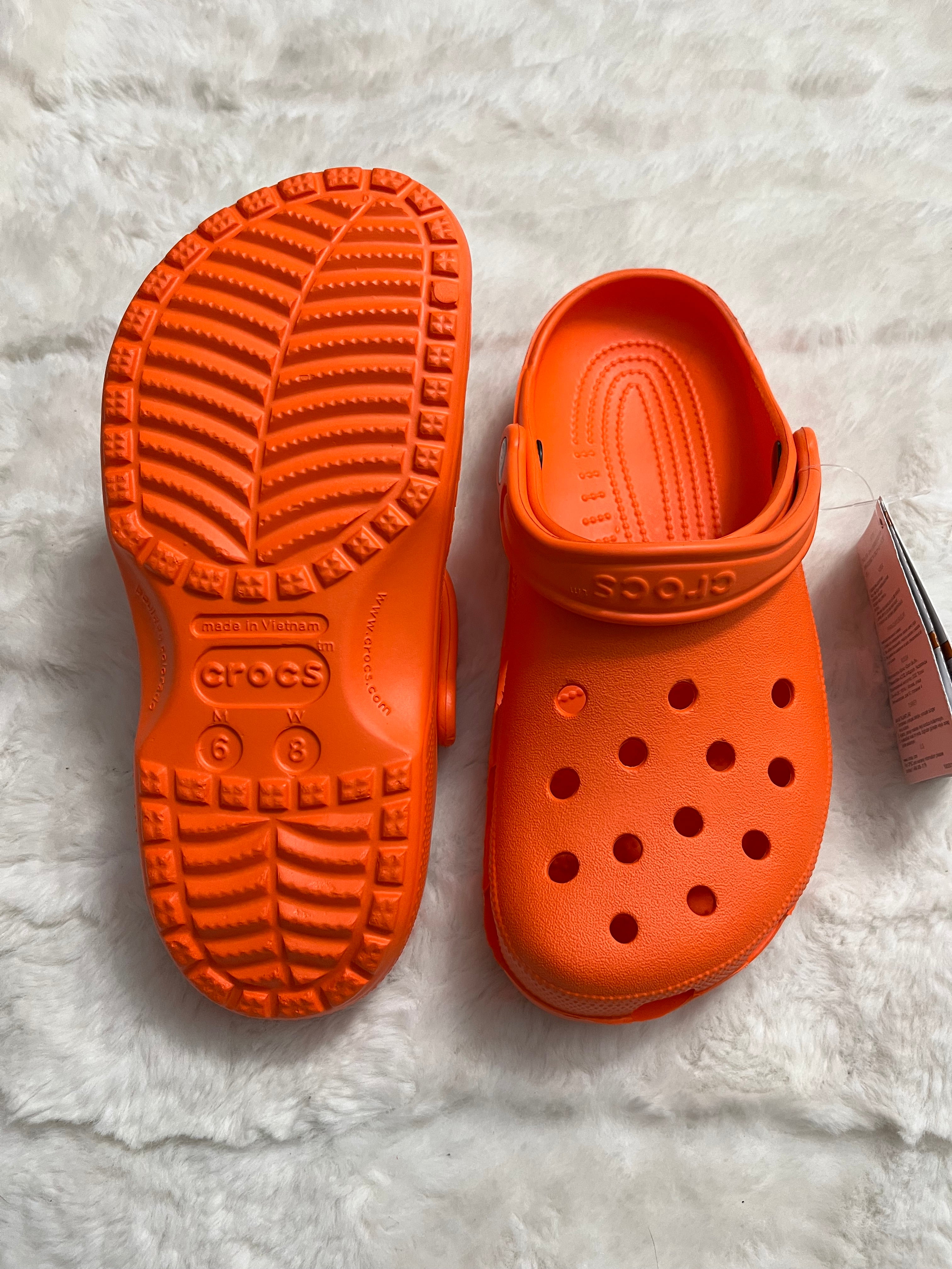 Orange Crocs